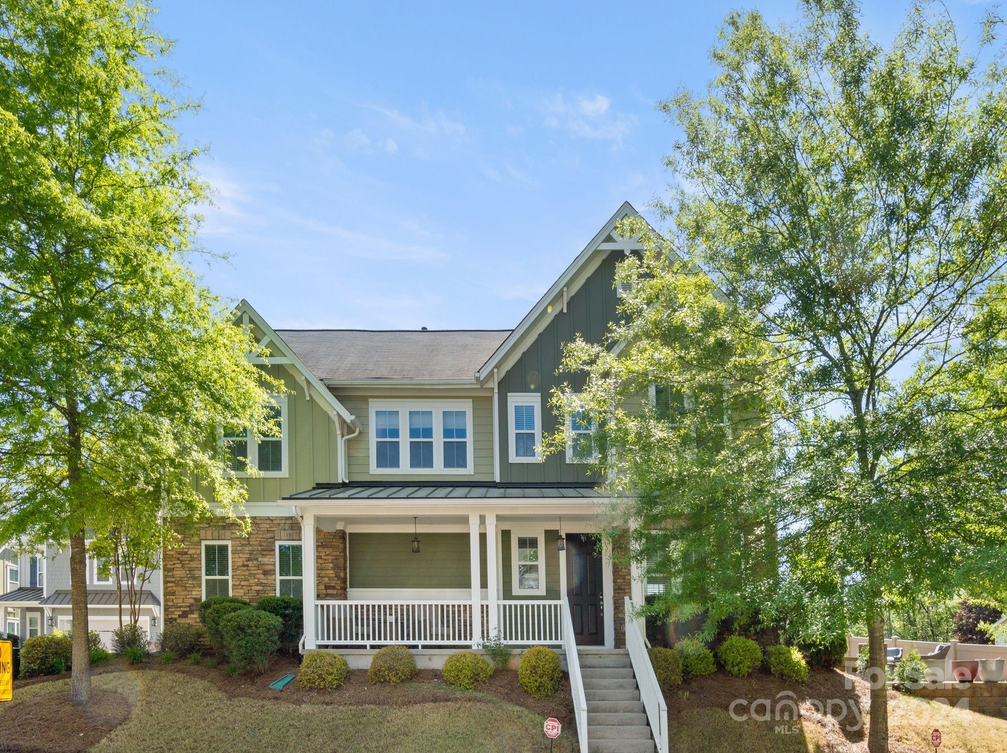 Are you thinking to buy in Ballantyne Area ? you came to the right place !!  This house boasts 4 bedrooms, 2.5 bathrooms, and a host of upscale features. new stove and carpet, As you step inside, you'll notice the gleaming hardwood floors. The open floor plan seamlessly connects the living spaces, perfect for entertaining and everyday living. The kitchen is equipped with high-end appliances, sleek countertops, and ample storage space. Retreat to the spacious primary suite, complete with a luxurious en-suite bath. Located in a desirable neighborhood, close to amenities and sought after schools. HOA includes lawn maintenance. EV Level 2 Charger Ready - 240V 40A circuit with NEMA 14-50R Outlet in Garage, front covered porch is a great feature to spend  coffee time or you can have grill in the side yard, front side of the house is facing East that will give a lot of Sunlight.