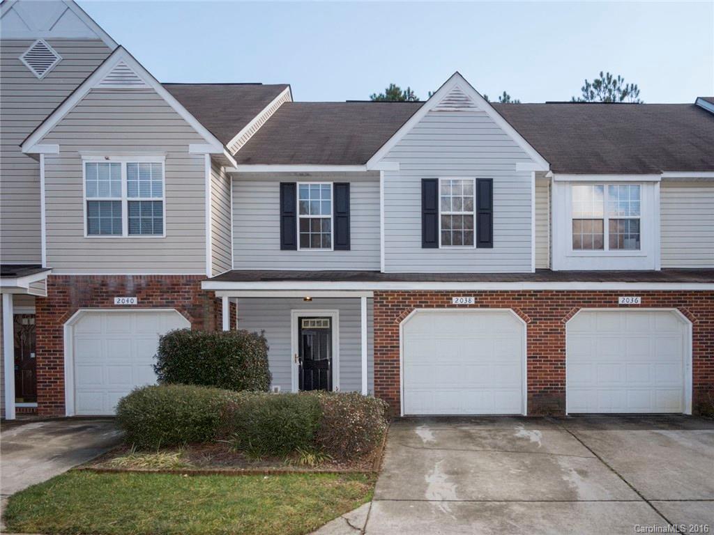 Fully renovated townhome minutes to I-485 & University Area shopping & restaurants. Owners have meticulously updated this unit by removing popcorn ceilings, freshly painting the interior, installed new laminate wood floors & all new carpeting, & added modern brushed nickel fixtures. Very open main level floor plan with huge kitchen, tons of cabinet space. Upstairs has two oversized master suites each with walk-in closet & full bath. Garage & driveway parking plus just steps to visitor parking.