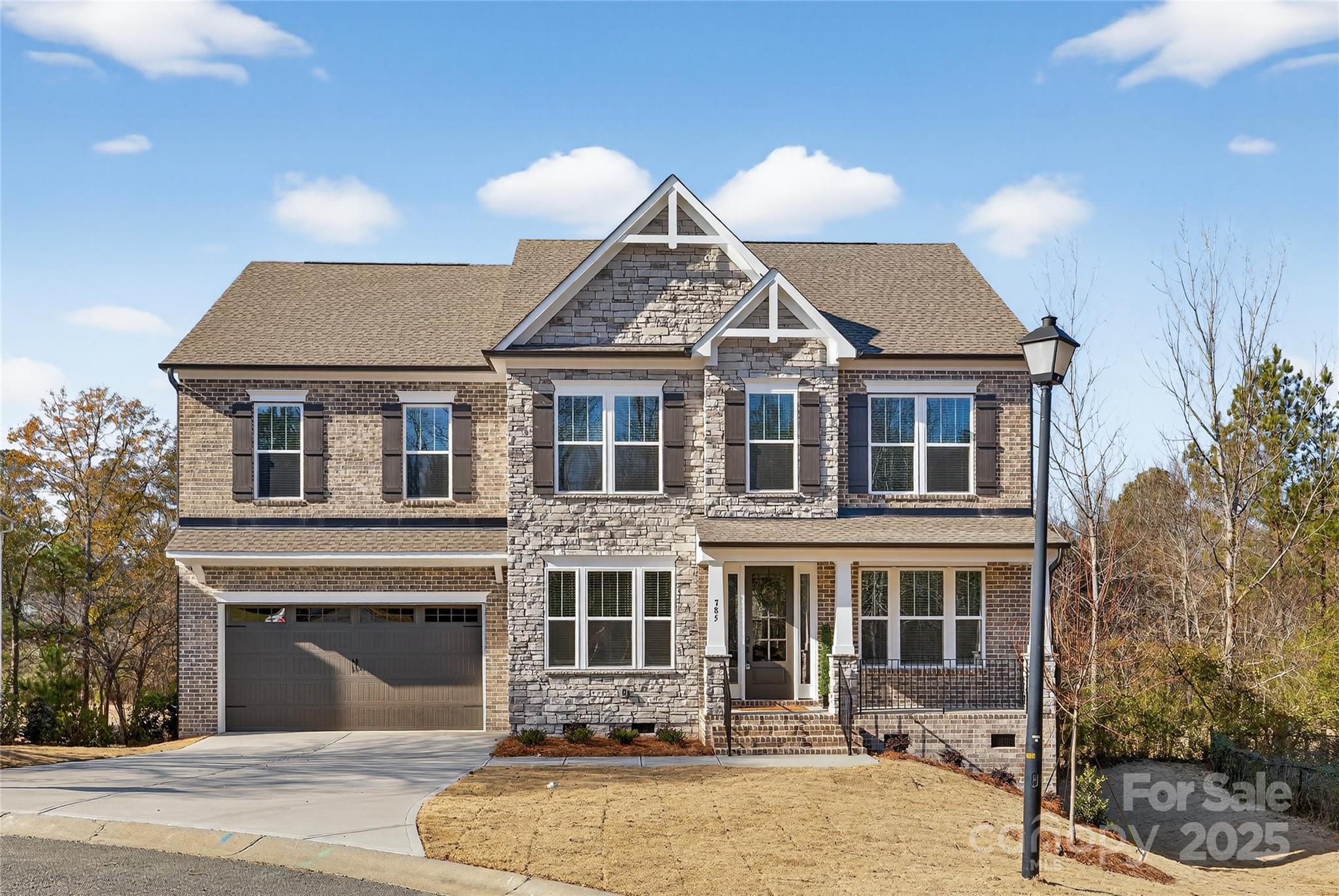 Discover the Bedford plan offering over 3,100 sq ft of thoughtfully designed living space with 4 bedrooms and 3.5 baths. This semi-custom home features a versatile first floor with a private study, formal dining room, and an open-concept great room with an upgraded 42" gas-burning fireplace with Bianco White marble surround. The designer kitchen includes a butler’s pantry, quartz countertops, porcelain farmhouse sink, upgraded cabinetry, tile backsplash, and stainless steel appliances, including a gas cooktop, wall oven, microwave, and refrigerator. A morning room off the kitchen and a rear covered porch enhance everyday living and entertaining.

The second floor showcases a spacious primary suite with a luxury ensuite featuring a garden tub, tiled walk-in shower, separate water closet, and large walk-in closet. Three additional bedrooms include a private ensuite and a shared hall bath, plus a game room for flexible living. Additional upgraded features include enhanced lighting and modern finishes throughout, an entry bench off the garage, and ample storage. Designed for comfort, functionality, and style, this quick move-in home offers exceptional space and quality craftsmanship.