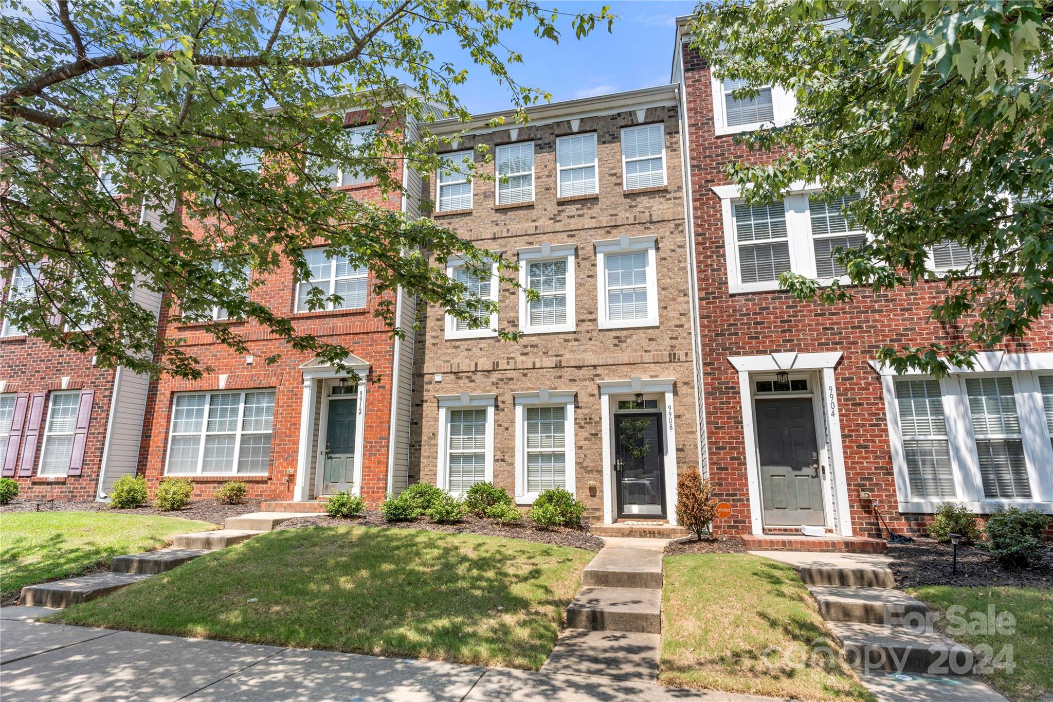 Beautiful and spacious 3 story townhome with 2 car garage in the highly sought after Ayrsley location with restaurants and shopping all within walking distance.  Easy access to I-485, uptown Charlotte, 15 minutes to the airport, and 10 minutes to the light rail.  It features 2 spacious bedrooms, 2 full bathrooms, 2 half baths and a great work from home office space on the ground level. This townhome with abundant natural light is already updated for you with freshly painted walls and LVP flooring throughout (2022).  The deck has generous proportions and allows for so much privacy - it was just recently replaced in April of 2024.  Roof and storm door were replaced in 2020, and HVAC in 2021. Come check this beauty out!