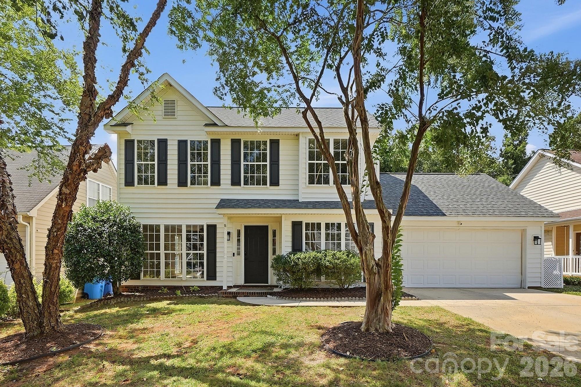 Welcome to 4015 Balsam Street, a beautifully updated home in the highly desirable Village of Lake Park, where charm meets an active, amenity-rich lifestyle. Fresh luxury vinyl plank flooring throughout the whole home, modern updates, freshly painted and an inviting floor plan create a move-in-ready home.

The spacious living room features a cozy fireplace and flows effortlessly into the main living areas, while the separate dining room offers flexibility as a formal dining space or home office. Upstairs, the generous primary suite provides a relaxing retreat with a vaulted ceiling, large walk-in closet, and an updated ensuite bath featuring a deep soaking tub, separate glass-enclosed shower, and ample storage. Two additional bedrooms offer abundant natural light, great closet space and ready to make it yours.

Step outside to your private backyard oasis where a pool, mature shade trees, and a fully fenced yard create the perfect setting for summer gatherings, weekend barbecues, or peaceful evenings at home. The attached two-car garage provides additional storage and everyday convenience with a door access from the back yard to store your pool toys. 

Living in the Village of Lake Park means enjoying one of Union County's most sought-after communities. Residents have access to resort-style amenities including swimming pools, tennis and pickleball courts, basketball and volleyball courts, parks, playgrounds, baseball and soccer fields, scenic walking trails, and lakes and ponds with fishing opportunities. The charming Town Center features local restaurants, coffee shops, professional services, and year-round community events including Food Truck Fridays, live music, holiday celebrations, festivals, 5K races, Movies in the Park, and the popular Lake Park Kite Festival.

Conveniently located near major highways, and top-rated Union County schools, this home offers the perfect combination of thoughtful updates, outdoor living, and an unmatched sense of community.