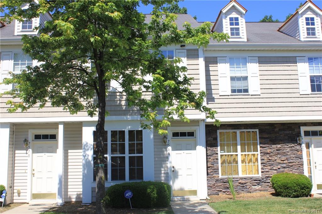 Townhouse in south Charlotte, easy access to I-77 and light rail station. Hardwood floors on the main level, marble surround on fireplace in living room, kitchen has peep through for service and entertaining. Half bath on main level and rear patio with privacy fencing. Both upstairs bedrooms has a full bath.