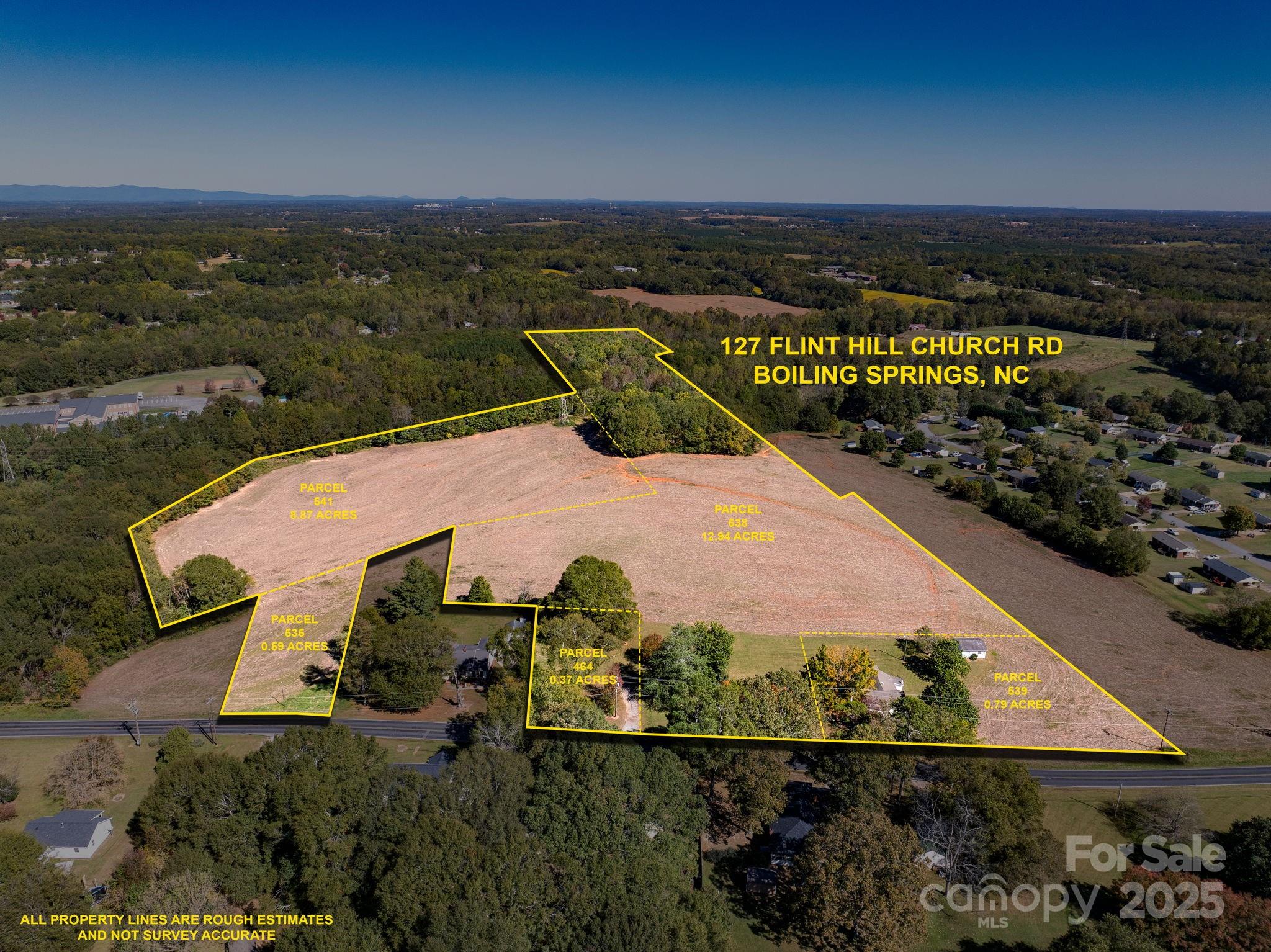 Prime Development Opportunity Across from Gardner-Webb University!

Discover 23.68 acres of exceptional potential in the heart of Boiling Springs, directly across from Gardner-Webb University. This rare offering features five parcels combining open pastureland and mature wooded areas, providing a beautiful blend of natural scenery and versatility for future development.

The property’s highest and best use is residential housing, perfectly suited for a new neighborhood or student housing community, thanks to its unbeatable location near the university, local schools, and town amenities.

Included on the property is a home built in 1939 that is currently rented out on a month to month basis—offering immediate rental or on-site living potential while development plans take shape.

Opportunities like this are few and far between—whether you’re an investor, developer, or visionary builder, this property offers the space, location, and growth potential to make a lasting impact in Boiling Springs. Don’t miss this unique chance to invest in one of Cleveland County’s most desirable growth areas!