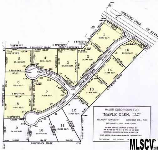 Great neighborhood in convenient location! 11 lots available ranging in size from .5 acre to .64 acre all priced $30,000 each. Sidewalks, curbed streets, cul-de-sacs, city water & natural gas available but NO CITY TAXES!