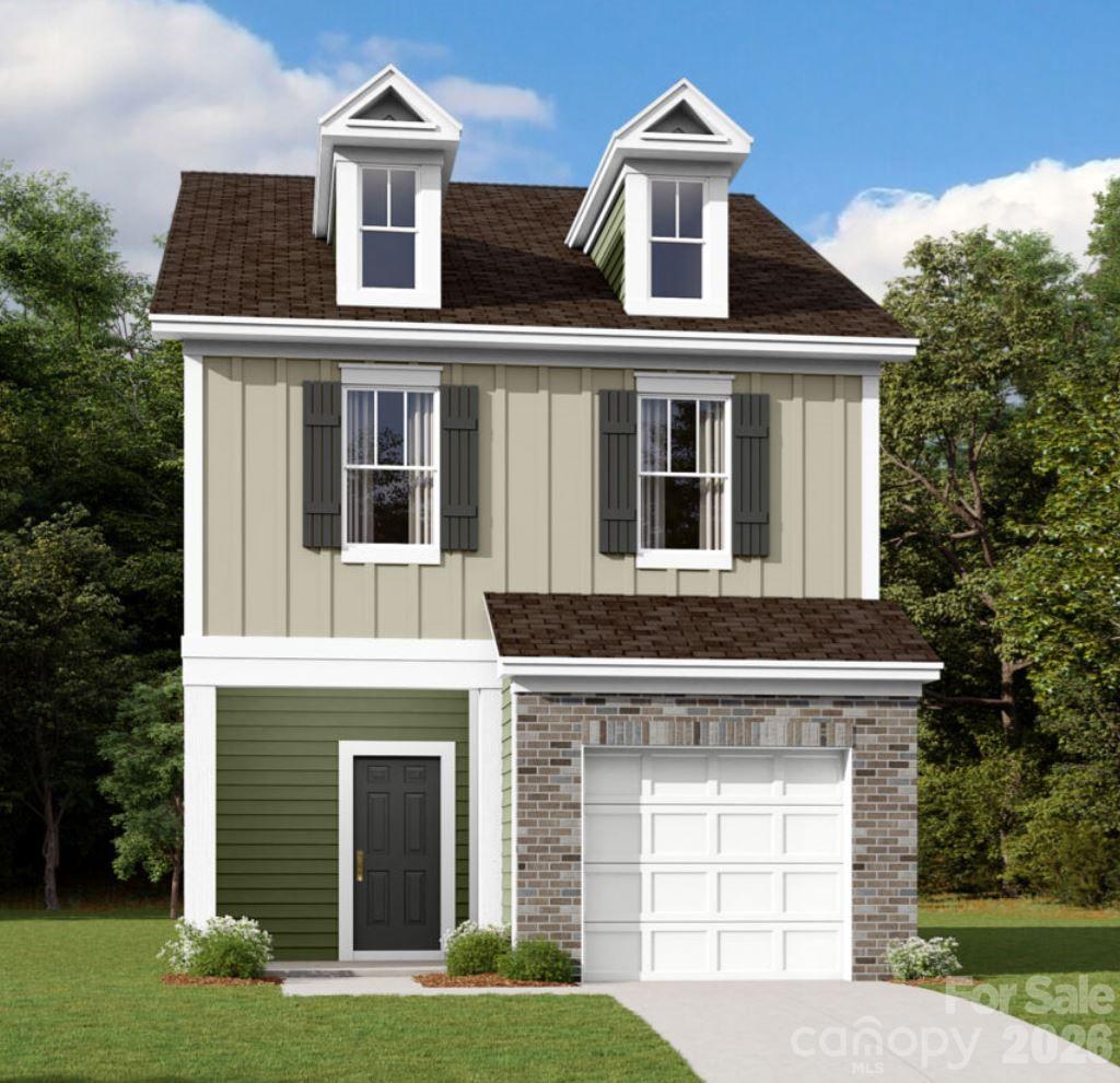 Welcome to the Wylie! Walk in straight from your front porch or 1-car garage and embrace the homey feel of your foyer. Through the foyer you'll be greeted with a spacious kitchen, with an island for more space to cook and entertain. Equipped with stainless steel appliances, a side-by-side door refrigerator, quartz countertops and a kitchen island with a sink, cooking will be a breeze! With our open floorplan, you have easy access to the family room to enjoy conversation and quality time. With enough space to easily fit a sectional, coffee table and other furniture, the family room is the perfect spot to unwind. The main level has been finished with easily maintainable EVP flooring to make cleaning a breeze and the windows throughout the home have been accented with 2" faux wood blinds. Through the sliding glass door you will find a private patio, perfect for entertaining or enjoying a morning coffee. Upstairs there are two additional bedrooms and a shared secondary bathroom. The laundry area is centrally located to make laundry days more convenient and is complete with a full size washer and dryer. Walking into the Owner's suite, you are greeted with a tray ceiling and plenty of natural lighting. The room is able to accommodate a king size bed as well as other furniture to ensure you feel like royalty. The en-suite features a tiled shower and dual vanity to allow everyone to get ready in the mornings easily. Finally, the expanded walk-in closet is sure to fit any size wardrobe. Welcome to your new home!