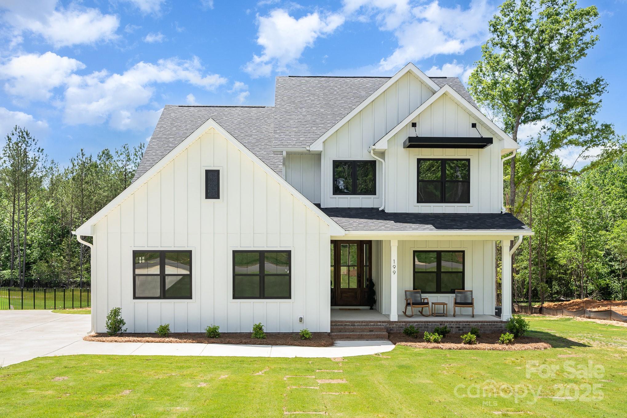 Introducing this stunning 4-bed, 4-bath home on a wooded 1-acre site, spanning over 2500 ft.². Gorgeous Modern Farmhouse with primary on main, open floor plan, gourmet kitchen and loads of upgrades! The oversized garage is perfect for extra storage, while the gas fireplace and covered rear porch enhance the cozy ambiance. Nestled in a tranquil community near shopping, this home is a perfect blend of seclusion and accessibility. Inquire about our current incentives and secure your spot in this limited homesite community.

With inventory still at historic lows and interest rates continuing to come down, now is the time to jump on this exciting opportunity and lock in an amazing rate and home. Ask our team about special rates and incentives with our lending partners.