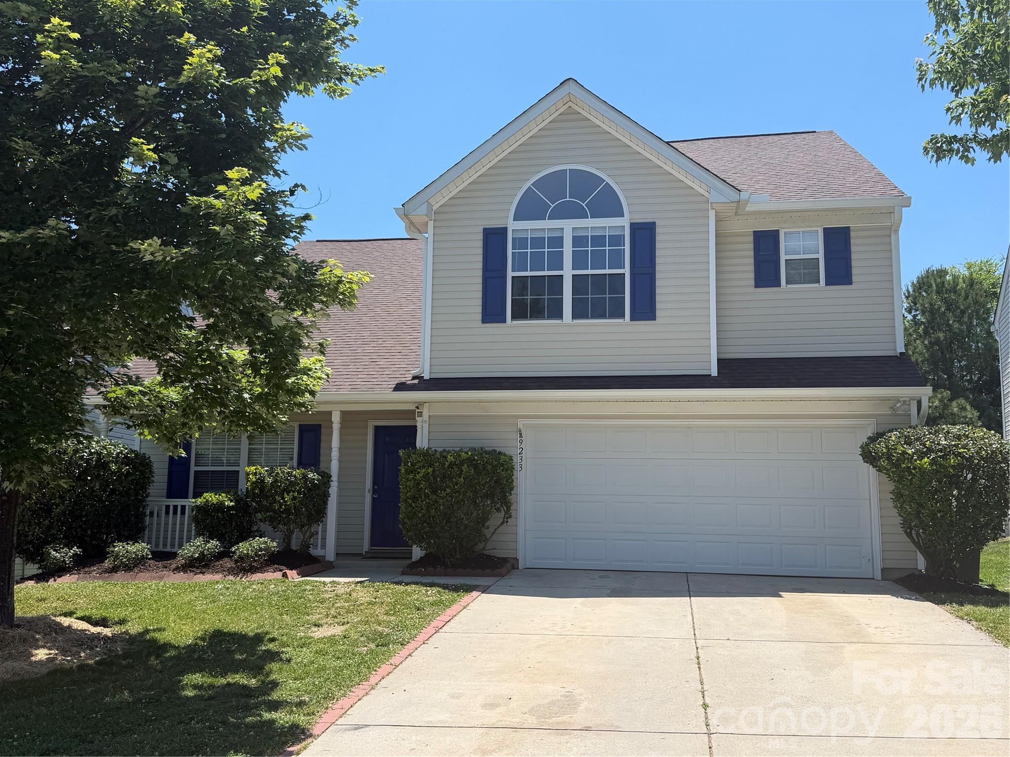 Freshly painted and packed with potential! Welcome to this spacious 4-bedroom, 2.5-bath home in the desirable Eastfield Meadows community. Offering over 2,200 square feet of comfortable living space, this two-story home features a floor plan perfect for both everyday living and entertaining. The bright kitchen provides ample cabinet space, and all appliances convey, including the refrigerator. Gather with family and friends in the cozy family room with fireplace or step outside to enjoy the fenced backyard complete with a patio and fire pit—ideal for relaxing evenings and weekend get-togethers. Upstairs, the generous primary suite offers a walk-in closet, garden tub, and private bath, creating the perfect retreat at the end of the day. Conveniently located near I-485, I-77, shopping, dining, and entertainment, this North Charlotte gem combines comfort, convenience, and value. Enjoy the added benefit of close proximity to the highly anticipated Eastfield Park, Mecklenburg County’s future 114-acre adventure park featuring trails, nature-based recreation, a dog park, playgrounds, and outdoor gathering spaces. Add your own personal touches and make it truly yours. Don’t miss this opportunity to call 9233 Simonton Drive home!