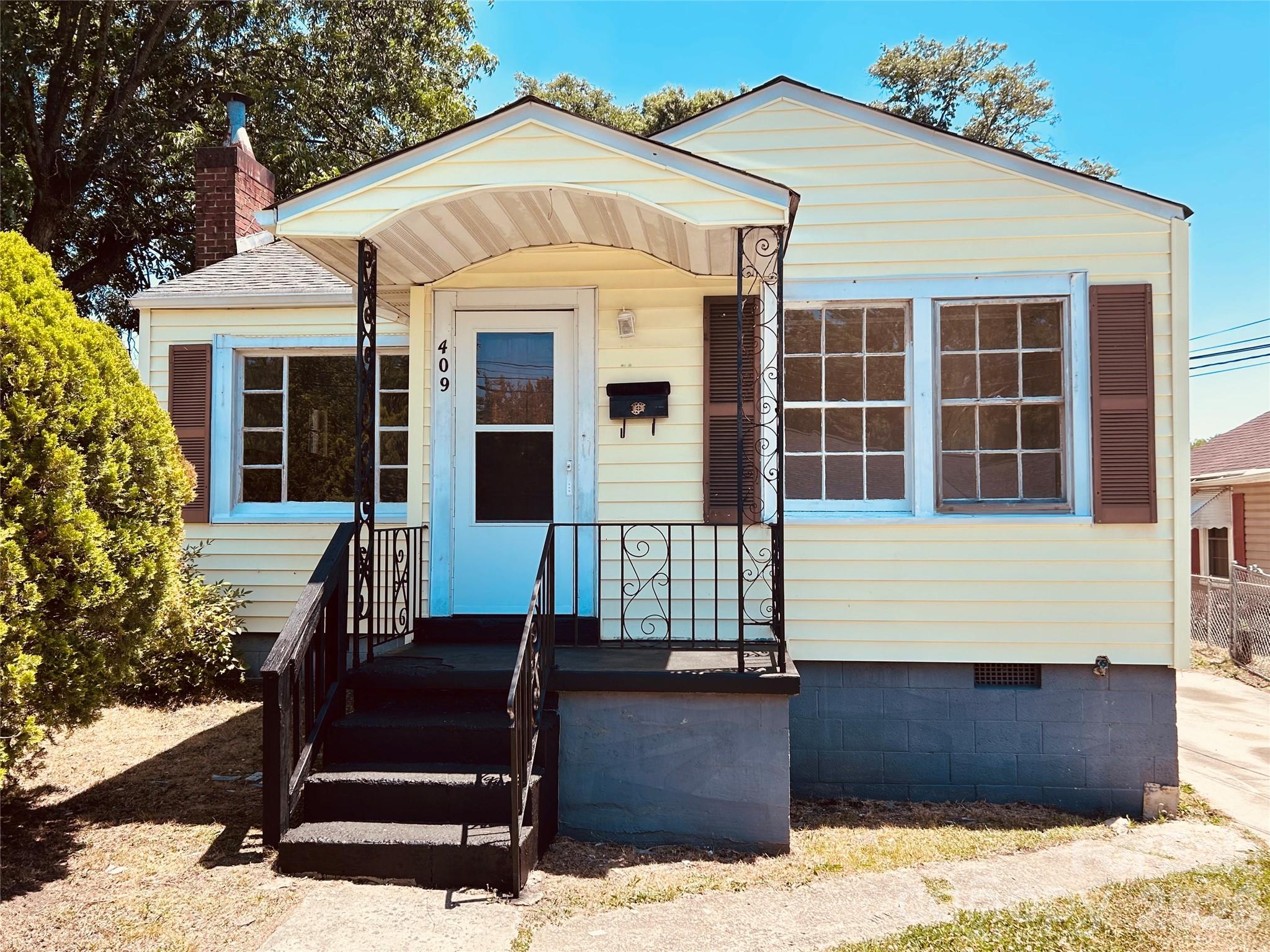 Solid little home that has been freshly repainted inside, and floors have been re-varnished. Deep shady fenced back yard. The roof is approximately 5-6 years old.  Nice living room with a brick fireplace and picture window.  3rd bedroom has no closet and measures 9.4x8.4.  Electric baseboard heat and no central AC.  This home has been a long term rental, and has been cleaned up for the next owner. 100 amp electrical service, electric water heater, utility/mudroom/laundry area is passively heated as the door has been removed.  Close to the City of Salisbury's Halls Gym, the YMCA, and shopping.  This is either a turn key rental or move in ready home that could still benefit from future updates, like new tub surround etc.  Priced accordingly and sold AS IS.  Termite treatment was just completed by Peelers Environmental.