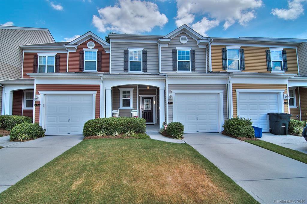 3 Bedroom/2.5 Townhome in desirable Catawaba Village. Minutes to Charlotte, South Park & Ballantyne w nearby shopping. Open floor plan. Kitchen with plenty of cabinets & counter space. Stainless Steel appliances. Master with ceiling fan & large walk in closet. Master bath has dual sink vanity, shower & linen closet. Two spacious secondary bedrooms both with large closets. Attached garage. Patio storage closet. Great family neighborhood with clubhouse, walking trails & pool. Fort Mill Schools.