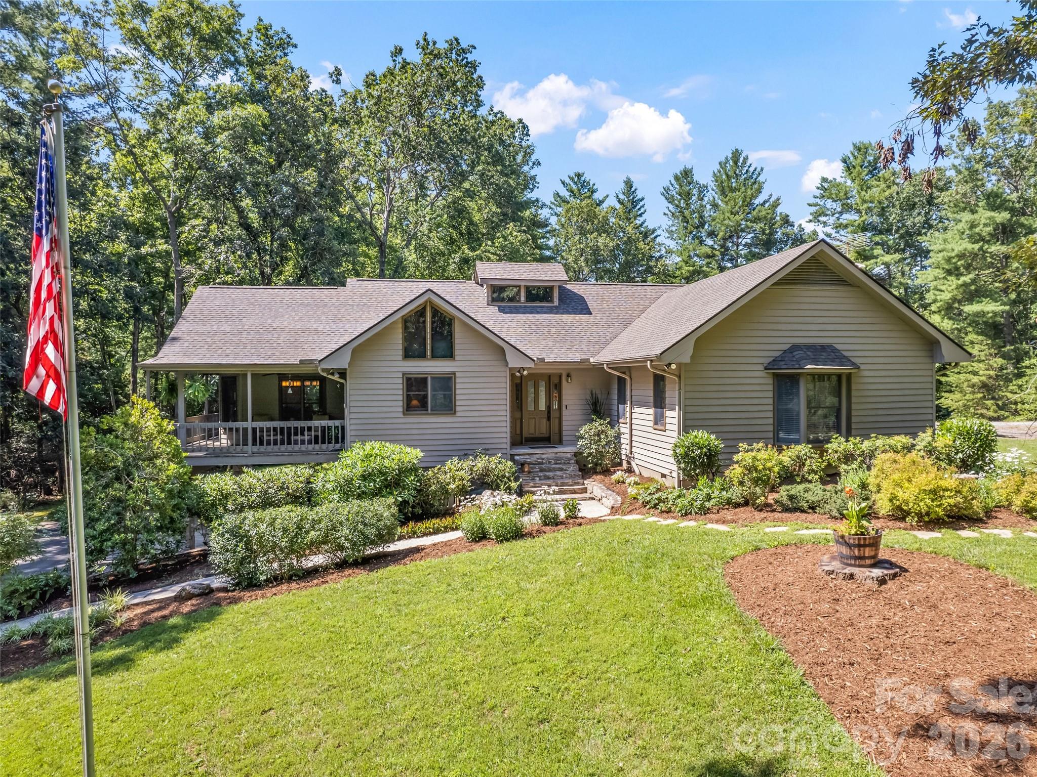 58 Sedgewood Court was designed for those who enjoy entertaining, love being outdoors, and seek the freedom of extra space. This exceptional Fairview property offers the perfect balance of comfort, functionality, and recreation. Situated on 2.71 beautifully maintained acres, this contemporary home features convenient main level living. You enter the home and are greeted by an expansive great room that flows effortlessly into the open kitchen and dining area, with 3 bedrooms and 2 bathrooms on the main level. The finished basement provides three spacious bonus rooms, a laundry room, full bathroom, and attached two car garage. With large windows that give lots of natural light and multiple access points on the main level lead to the expansive wrap-around decks overlooking the in-ground pool and surrounding patio. The finished basement space offers endless possibilities for hobbies, home office, fitness space, guests, or potential multigenerational living. Whether you're hosting summer gatherings, enjoying a quiet morning coffee, or spending evenings poolside, this home was designed to bring people together. Outside, the amenities continue. Wander the manicured walking trails, pick blueberries from the mature blueberry bushes, let the dogs enjoy the expansive fenced area, or let the little ones create lasting memories in the charming playhouse that sits among the wooded acreage. You'll also find a 2 bay RV garage with RV hookups and a shed for your tractor and tools. Your next life adventure starts here.