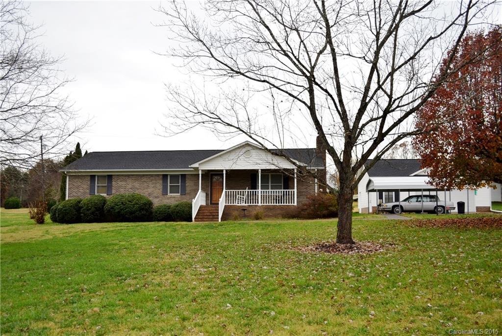 Full-brick ranch with rocking chair front porch on just over one acre in York. Hardwood floors in great room & hallway. Brick wood-burning fireplace. Spacious kitchen with large dining area. 3 oversized bedrooms with ceiling fans & neutral decor. Covered deck in back. Huge 24x24 detached garage with sink & window AC units. 24x8 garage office with half bath. 12x20 shed in rear. Peaceful setting. No HOA fees. Convenient location off Highway 5 near downtown York & schools. Estate Sale: Sold As-Is.