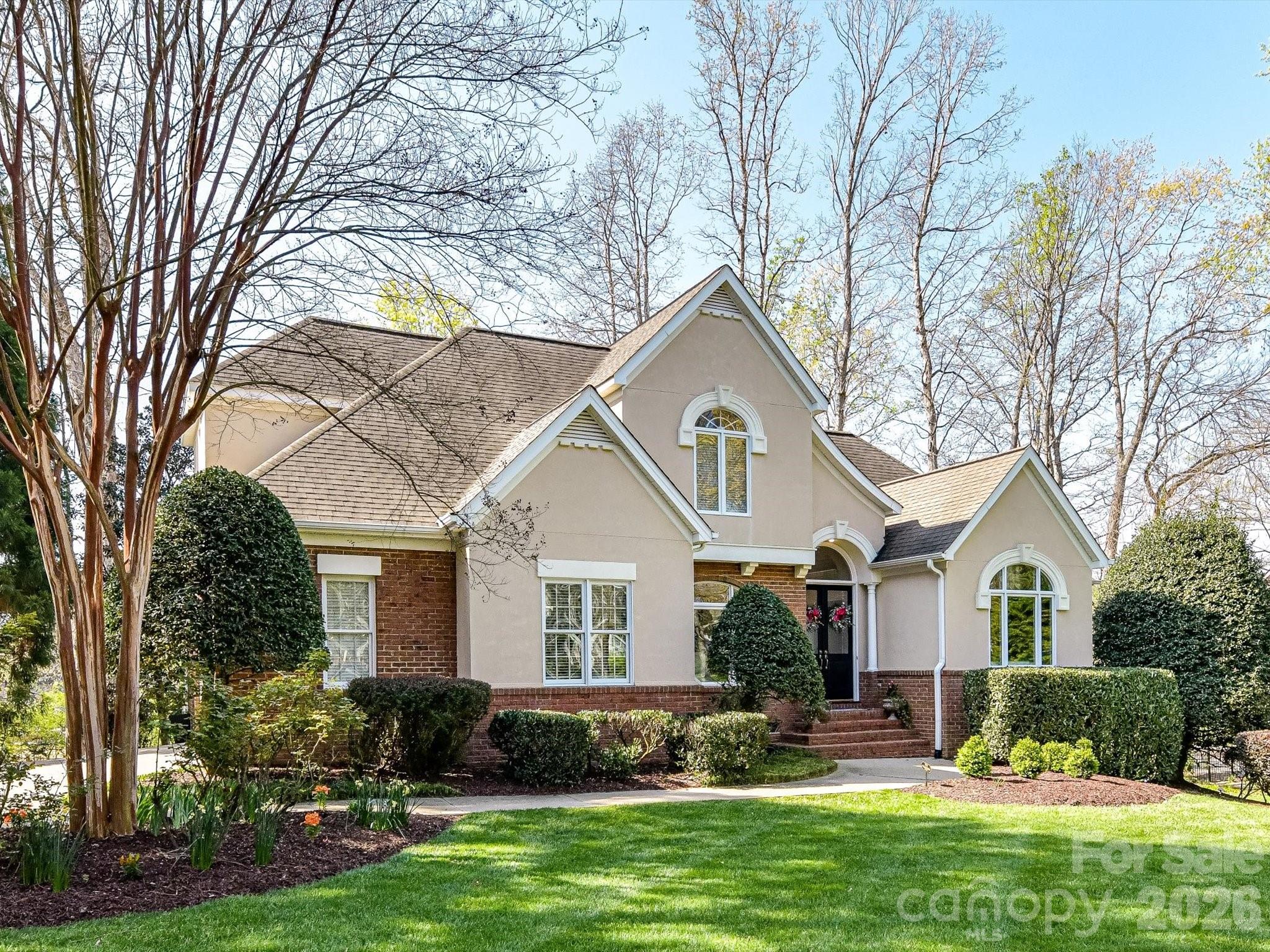 Fabulous 4 bedroom, 3.5 bath house on over 1/2 acre with a finished basement in desirable Hudson Place in Davidson. Hudson Place, a 32-home neighborhood, has large private lots, mature landscaping, a great location just over 1 mile from Main Street in Davidson and is one block from the Davidson  Greenway. Enter to a beautiful foyer with lots of natural light, an office/living room and a dining room at the front of the home. Updated kitchen is open to the breakfast room and great room, offering fine options for entertaining and relaxing. Beautiful bay windows in the breakfast room overlook the spacious backyard. Gourmet kitchen features large island, white cabinetry to the ceiling, gorgeous tile backsplash, 6-burner gas range with a custom hood, stainless steel appliances, under-cabinet lighting and quartz countertops.  Laundry room/mudroom with extra storage and a utility sink. The primary bedroom is on the main level with more large, bay windows and spacious updated spa-like en-suite bathroom with soaking tub and separate tiled shower. Three additional bedrooms and a bathroom upstairs. The home features a rear screen porch and large deck which make for great exterior living. There is ample room for a swimming pool if desired. The daylight basement features a large family room, den and a full bath, plus lots of unheated storage area and a workshop.