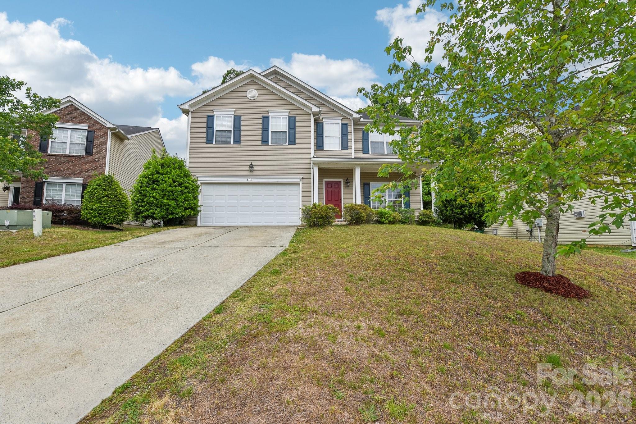 Tucked away on a quiet cul-de-sac, this 4-bedroom, 2.5-bath home offers space, flexibility, and the opportunity to make it your own. Sellers are offering concessions for cosmetic updates, including walls and flooring—giving you the chance to personalize the home to your style! 

The main level features a dedicated home office and a bright sunroom, creating multiple areas to work, relax, or entertain. Upstairs, the spacious primary suite includes a garden tub and plenty of room to unwind.

Outdoor living shines with an expansive 600-square-foot deck, plus a reinforced area ready for a future hot tub. The fenced backyard is lined with mature trees, offering a private, peaceful setting. An arborist inspection in 2023 confirmed the health of the remaining trees, with select removals already completed.

Additional highlights include a shed with solar lighting, gas lines added for oven and dryer hookups, and garage upgrades with water lines for a future sink and extra outlets at workbench height—ideal for hobbies or projects. A preventive termite inspection and maintenance were completed two years ago for added peace of mind.

Located in a community with two playgrounds and a pool, this home combines everyday functionality with long-term potential. An electric stove will be installed prior to showings!