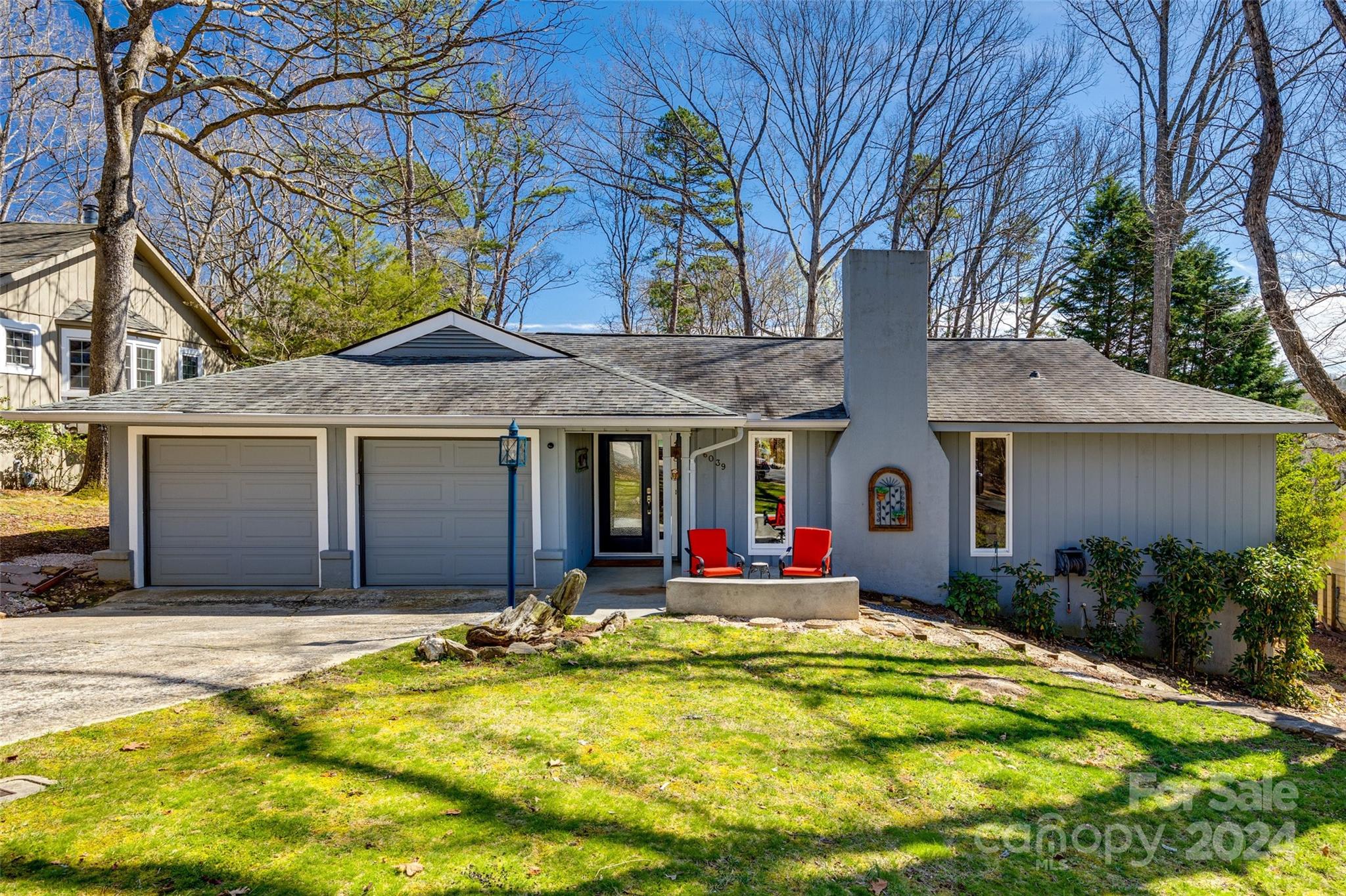 You are not just buying a home, you are buying a lifestyle! This adorable ranch is fully accessible w/ no interior steps & has been well-maintained & is move-in ready! Situated on a cul-de-sac w/ a private, spacious backyard, overlooking the golf course. The home is neutral throughout, featuring an abundance of windows that bring in so much natural light. Tall vaulted ceilings in the kitchen, breakfast & great room give the home a very light & airy feel. The split bedroom plan of the home affords great privacy for all with the secondary bedrooms & full bath located on the opposite side of the home from the primary & can be closed off! The 4th bdrm would be an ideal office w/sliders that open to the expansive deck. Many upgrades including HVAC- 2021, durable vinyl plank flooring in main living areas, all new plumbing, remodeled kitchen with quartz counters, all new kitchen appliances & primary bathroom remodel. Come & see this gem tucked in a small established neighborhood with no HOA!