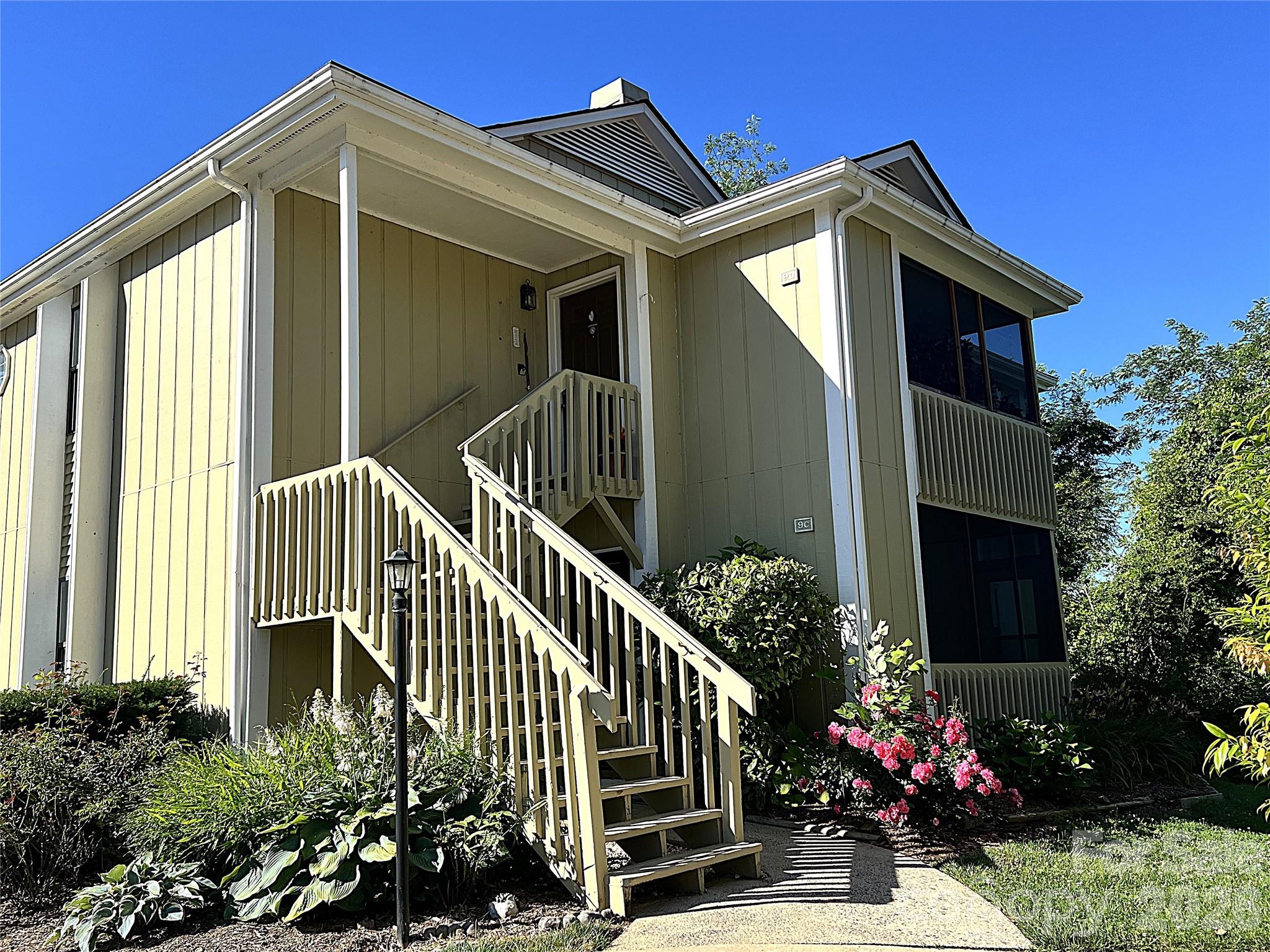 Investor Alert! Welcome home to this beautifully updated, move-in-ready condo in the highly sought-after South Asheville area.  Ideally situated between downtown Asheville and Hendersonville, this exceptional location offers easy access to shopping, dining, entertainment, and the Asheville Regional Airport-all while enjoying the benefit of no city taxes.  Designed for comfortable one-level living, the first-floor residence combines convenience, privacy, and low-maintenance living.  The bright open floor plan features fresh interior paint, beautiful new luxury vinyl plank flooring throughout, and new outdoor carpeting on the screened porch.  Recent upgrades include a chef's stainless steel kitchen sink, updated bathroom vanity, mirror, and lightening fixtures, creating a fresh and modern feel.  Start your mornings with coffee on the peaceful, screened porch and unwind in the evenings beside the cozy gas fireplace, recently serviced and ready for use. Community amenities include a sparkling pool, picnic area, and grilling station-perfect for enjoying warm summer days with family and friends. Whether you're looking for a primary residence, second home, or investment property, this inviting condo offers the perfect blend of comfort, convenience, and location.