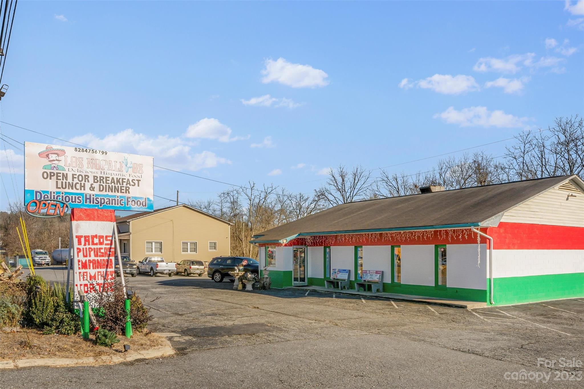 This prime time location has endless potential for opportunity. At close proximity to the highly traveled US HWY 70, and has very easy access to I-40 Interstate. Boasting 150ft of road frontage, with the NCDOT average daily traffic count of 11,000 vehicles per day, the level of business opportunity is outstanding! A spacious level lot with ample room for parking houses a 2048 Sq.Ft. building zoned HID that currently houses a restaurant specializing in latin food.