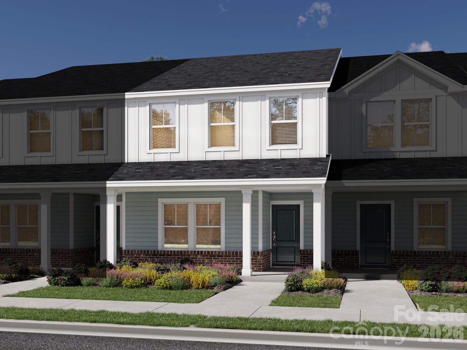 Brand new, energy-efficient home available NOW! Sip your coffee from the front porch and then step inside to be greeted
by the open-concept great room and kitchen. Upstairs, the loft separates the secondary bedrooms from the primary suite,
which boasts a generous walk-in closet and dual-sink bath. New townhomes in South Mooresville feature three different
floorplans with energy-efficient features, guaranteed to close in 60 days or less. These move-in ready, two-story
townhomes include a washer, dryer, fridge and whole-home blinds to make moving easier. Have it all: relax in your new
primary suite, enjoy the front porch and adventure to nearby Lake Norman and Uptown Charlotte. Each of our homes is
built with innovative, energy-efficient features designed to help you enjoy more savings, better health, real comfort and
peace of mind.