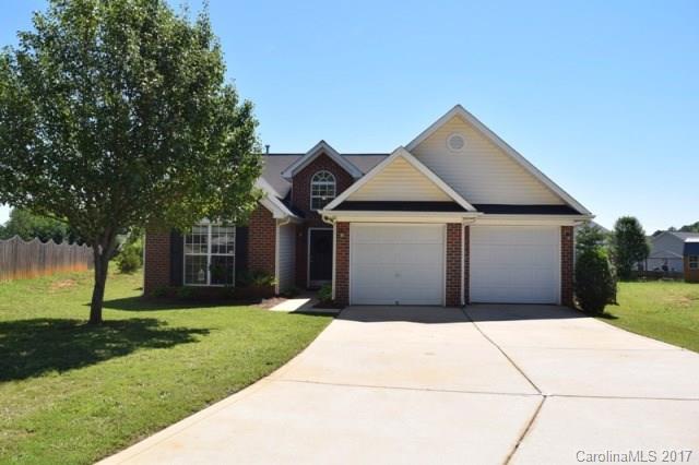Cute as a button ranch home in a great location. Large cul de sac lot. Vaulted ceilings, beautiful flooring, and a split bedroom plan. Gas logs in corner fireplace of the great room.  Kitchen features stainless appliances and subway tile backsplash.   Extra large backyard, fully fenced with a large patio great for grilling. Convenient access to community pool, walking trails, aquatics center and schools!