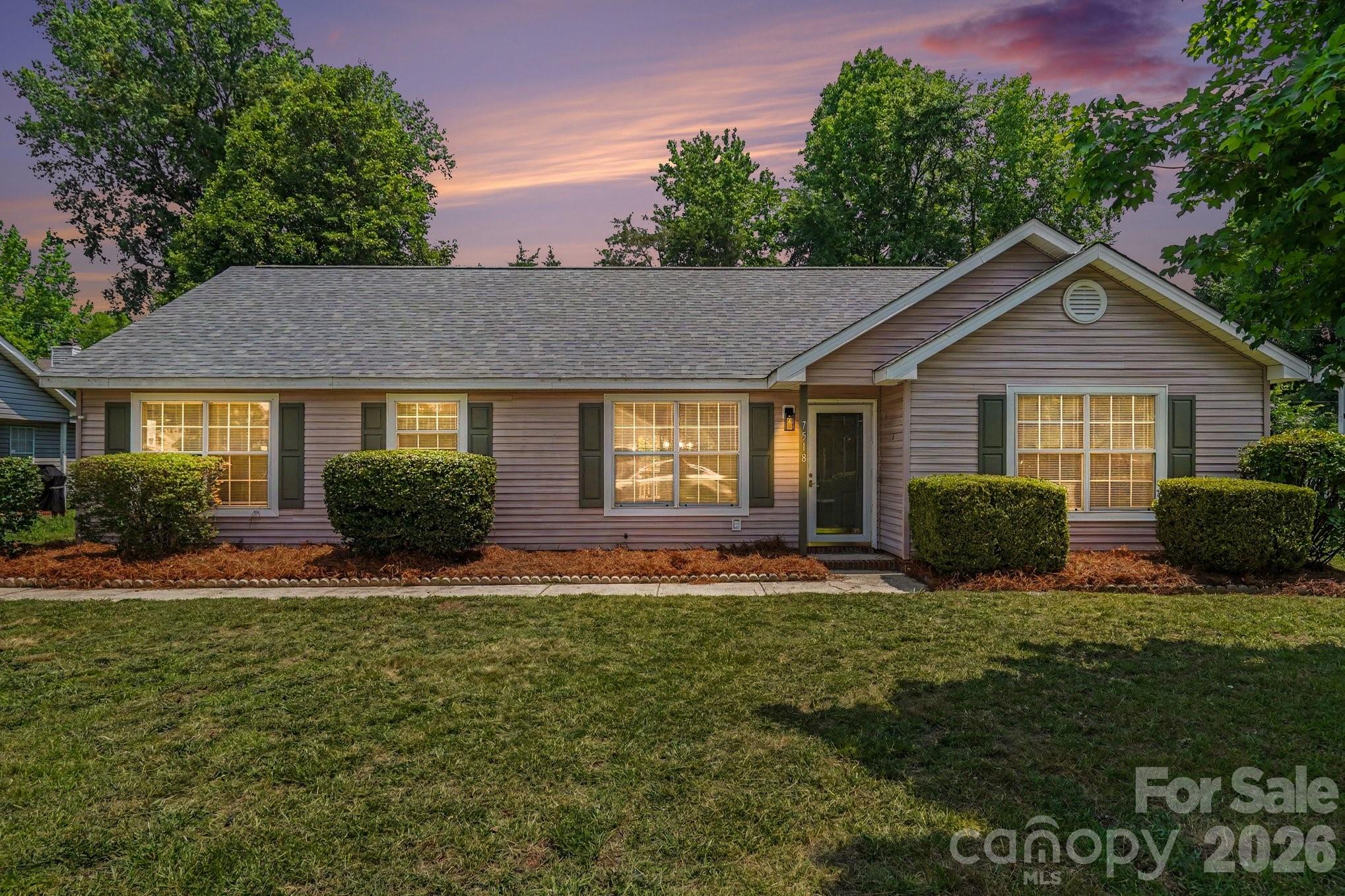 One-Level Living Without Compromise. This beautifully updated 3BR/2BA ranch offers a desirable split-bedroom design with vaulted ceilings in both the spacious great room and primary suite. The kitchen features new granite countertops, new stainless steel appliances including a refrigerator, smooth-top range, dishwasher, and microwave, plus a pantry and ample storage. The primary bath has been updated with a new shower, vanity, and flooring. Additional improvements include new lighting and hardware throughout, a new roof, rear deck, and outbuilding. A separate laundry room includes a front-load washer and dryer. Conveniently located near shopping, restaurants, and everyday amenities, this move-in-ready home offers comfort, functionality, and easy one-level living.