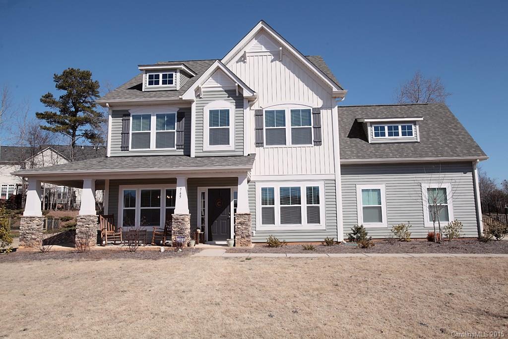 Gorgeous three story open floor plan boasts hand-scraped hard wood floors, 12x12 patio, wood-burning fireplace, utility sink in garage, 3rd floor bonus/5th bedroom AND an unfinished bonus off of the 2nd floor, wrap porch, security, 5.1 surround sound, outdoor speaker, 3rd story home audio, craftsman trim, aluminum fencing, 9' ceilings on first floor, upgraded faucets, shower heads, carpet, side entry garage with entry door, elongated toilets, butlers pantry, granite throughout and CORNER LOT!