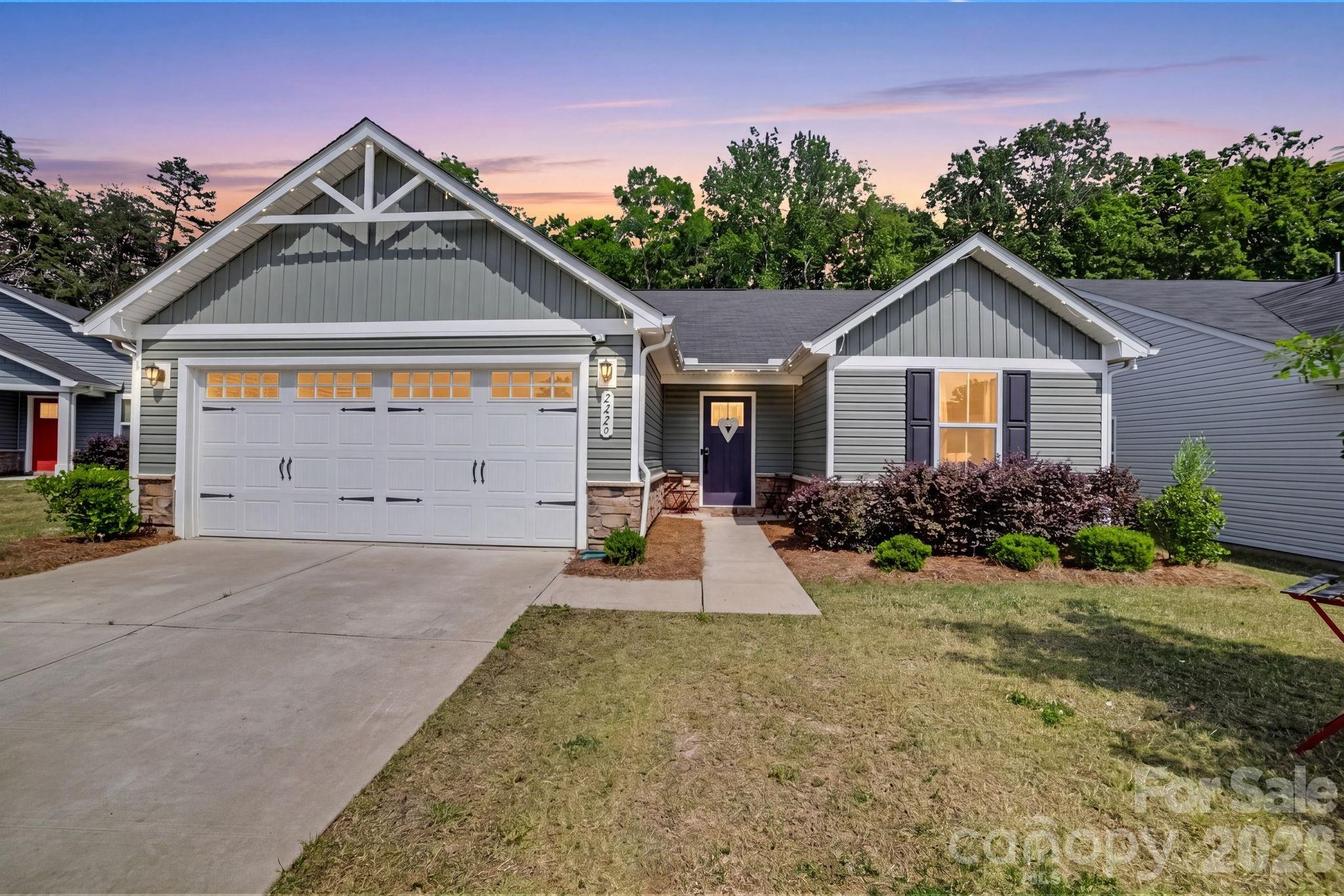 Step into effortless living in this stunning 2022 ranch home, where style, comfort, and convenience come together. Sunlight fills the open floor plan, highlighting the home’s fresh neutral palette, upgraded kitchen cabinetry, and sleek stainless steel appliances.

Enjoy meals in the light-filled dining area overlooking your backyard fully fenced, and peaceful green space behind the property. It’s the perfect setting for gatherings, grilling, or quiet evenings outdoors.

Your owner’s suite offers a generous walk-in closet and easy access to the laundry room. Storage is abundant, especially in the oversized 2-car garage with extra room for hobbies or equipment.

With HOA lawn maintenance, you’ll have more time to enjoy everything this location offers—just minutes from shopping, dining, and Reedy Creek Park.

This home has been lovingly maintained and is truly move-in ready.