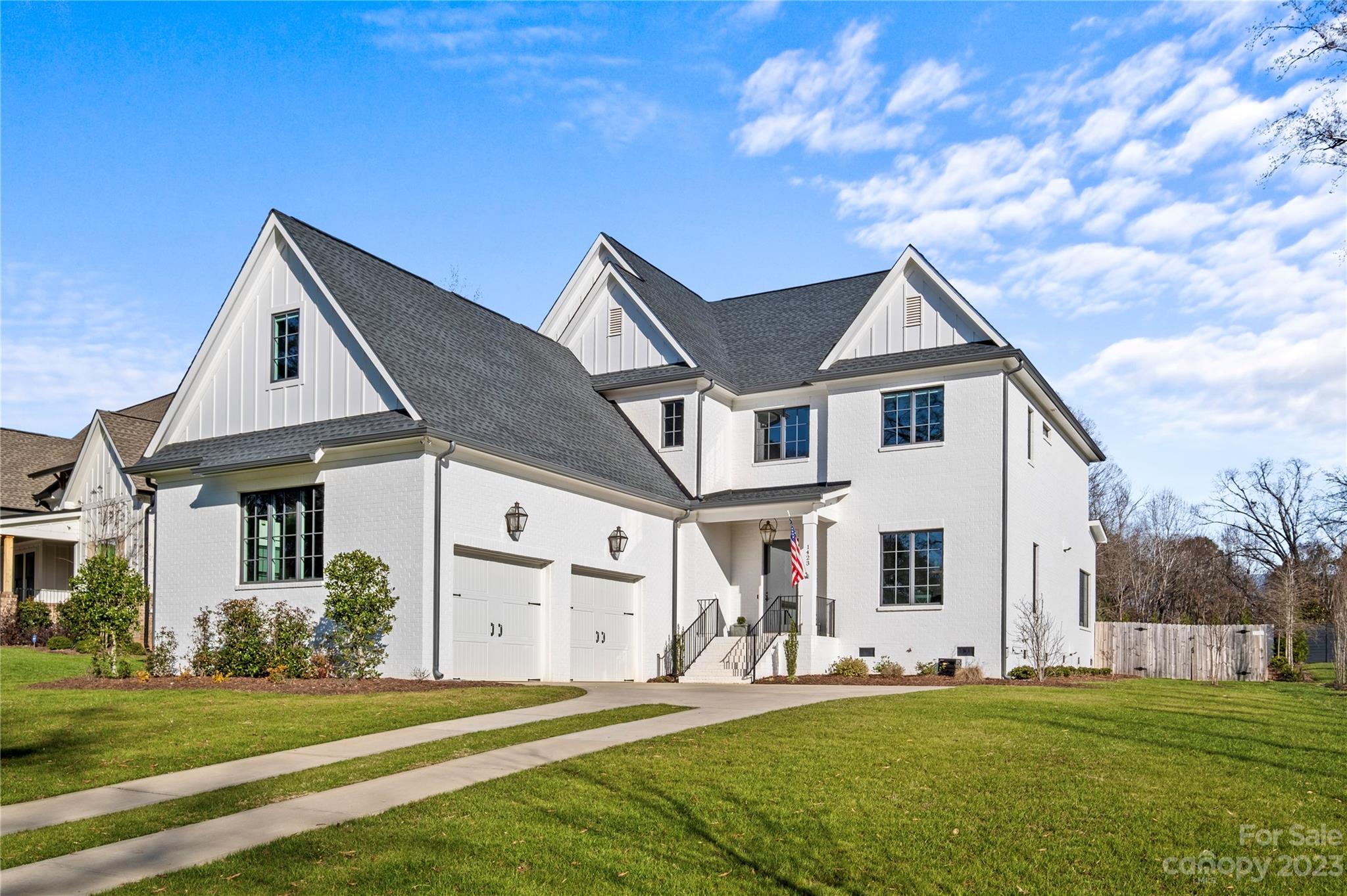 Stunning home with amazing outdoor spaces located on over a half an acre of land near Matthews. Built in 2019, this elevated masterpiece feels like new construction. The rectangular pool w/sun-shelf & hot-tub with a durable IPE surround finishes this home's need to entertain! 2nd living quarters features an accordion door for main room, full bath, and loft area for guests! Home features gorgeous wide-plank hardwoods on main & upper hall, laundry on both floors, Sonos throughout main and 2nd LQ, expansive kitchen, island with marble workspace and plank ceiling, 10 ft ceilings on main, premium aluminum clad wood casement windows & fresh interior paint. Open floor plan on main with almost 2400sf of living space including the luxurious primary suite, office and mudroom. Upstairs features 5 secondary bedrooms (or second flex space w/4 bedrooms), 3 secondary full baths (2 JJ-baths), and huge bonus room. Home is designed around the gorgeous, open-air, bright feel of an entertainer's paradise.