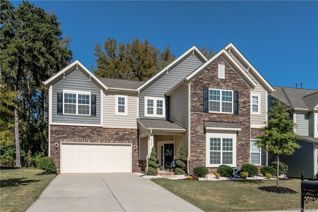 Stunning home in prime location! Open floorplan with beautiful upgrades including hardwoods in main living areas, gourmet kitchen with upgraded cabinets, granite, tile backsplash, gas cooktop, SS appliances. Updated fixtures. BR on main level with full bath. Upstairs has huge bonus/6th BR & loft. Large Master BR with sitting room, tray ceiling, & walk-in closet. Master bath features dual vanity, tiled floors, tiled shower & separate garden tub. Flat lot with treed backyard & fire pit.