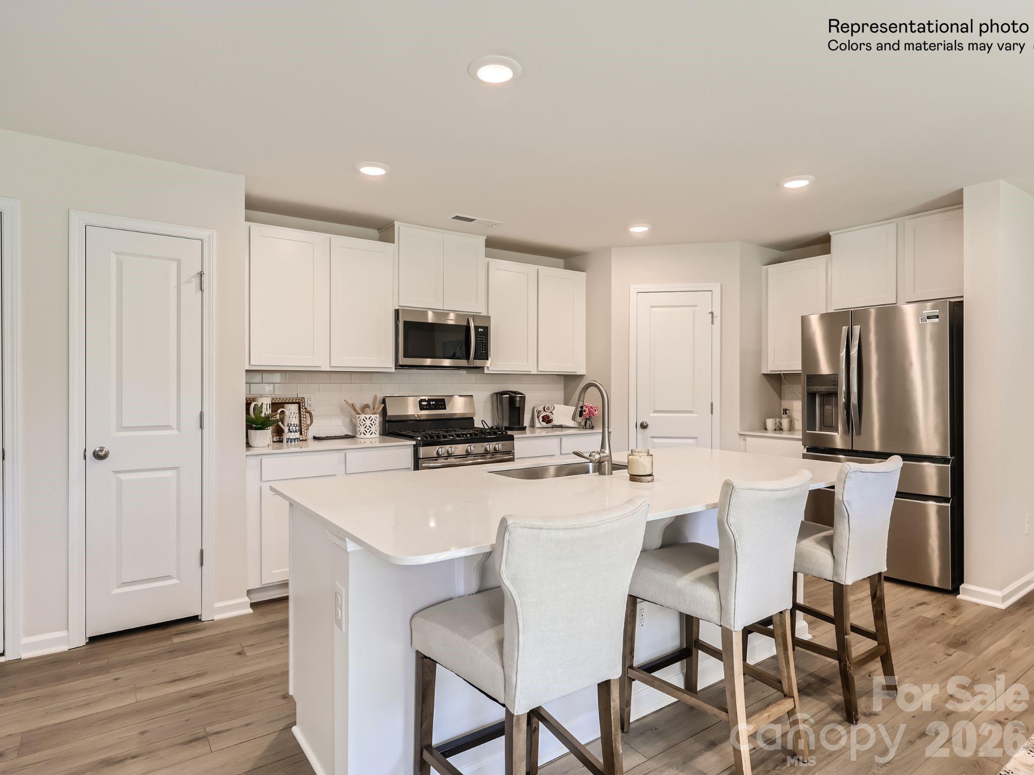 This new two-story Crane floorplan was designed for optimum comfort and convenience. The first floor features an open family room that flows seamlessly to the kitchen and breakfast room, plus a two-car garage. The second floor hosts a versatile loft that adds shared living space and four restful bedrooms including a large owner’s suite. Plus, our signature Everything's Included program means you will get quartz or granite kitchen countertops, stainless steel appliances, luxury vinyl plank flooring on floor one,  and so much more at no extra cost! Sutton Village is conveniently located in Troutman, offering excellent outdoor recreation  at nearby Lake Norman State Park. Residents can enjoy a charming downtown area filled with ample shopping and dining options. Sutton Village is approximately a 40-minute drive to Uptown Charlotte, thanks to close proximity to I-77.