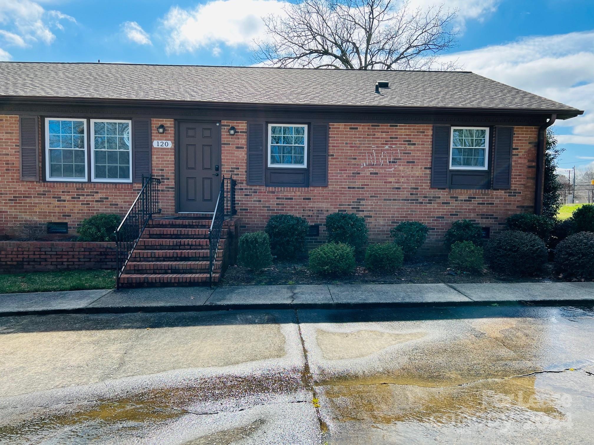Approximately 750 sq. ft. of NEWLY RENOVATED OFFICE/RETAIL SPACE USE at 120 Liberty Lane, Indian Trail. FIVE large offices + kitchen and bathroom.  Offices can readily serve as flex or multipurpose!  (Reception station, conference room, etc.)  The location is unbeatable, with neighbors such as Truist Bank, Johnny K's Family Restaurant, Union County Sheriff's Office, The Sanctuary, Indian Trail Hardware, etc., and is situated directly across the street from JoAnn's Flowers & Gifts. The facility owners are next door in a nearly identical unit, which is attached, utilizing the adjacent facility/offices daily. Jump on 74 in a minute and 485 in about 3 minutes.