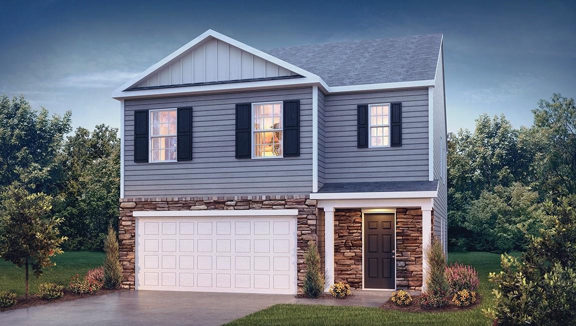Brand new community just 1.5 miles from downtown Troutman.  Guest Bed/Bath on Main Level! Wide foyer leads to an open kitchen & family room. Kitchen highlights a center island w/ bar top. Shaker cabinets compliment granite counters and stainless gas range appliance pkg. Large corner pantry space. Gas log fireplace & decorative mantle adorn the family room. Spacious primary bath features a 5 ft glass door shower, double vanity, separate water closet and large WIC. Convenient upstairs laundry room. 3 additional beds, hall bath w/ double sinks and loft completes the 2nd floor. Beautiful upgrades are included such as 2" faux wood blinds, vinyl wood plank on first floor, wrought iron spindles at staircase and sleek LED lighting. Smart Home package includes programmable thermostat, Z-Wave door lock and wireless switch, touchscreen control device, automation platform, video doorbell, and Amazon Echo and Echo Dot.  Closing Cost Incentive Available With Preferred Lender.