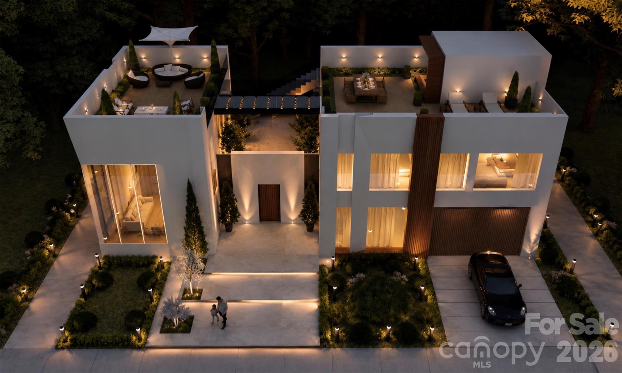 Discover a true architectural statement by Modern Living Group, with architecture and design curated in-house by Modern Living Studio in collaboration with international architects. Located in the highly desirable Villa Heights neighborhood, this luxury urban residence was crafted for buyers who value exclusivity, individuality, and architectural design over mass-produced homes and repetitive floor plans. This one-of-a-kind residence will never be reproduced, preserving the exclusivity of ownership.

Designed to blur the line between indoor and outdoor living, the home offers more than 2,600 sqft of multi-level outdoor spaces, including patios, decks, and dual rooftop terraces connected by a glass-railing bridge—an architectural feature rarely seen in residential construction.

The open-concept layout features 10-foot ceilings and a dramatic living area with ceilings soaring over 20 feet, filled with natural light through oversized architectural clad windows. Spray foam insulation and ZIP System® sheathing with advanced air sealing provide exceptional efficiency, comfort, and durability.

Every detail has been carefully curated with premium finishes, including Ann Sacks tile selections, JennAir appliances, fully custom cabinetry, and Visual Comfort & Avenue lighting. Modern wall-mounted toilets add a sleek architectural touch, while the full laundry room includes custom cabinetry, utility sink, and washer/dryer.

The home is thoughtfully pre-wired for future advancment such as automated shades, security system. Architectural landscaping and curated exterior lighting further enhance the home’s modern design and street presence.

Modern Living Group homes also include complimentary interior design consultation and curated furniture selection services through Modern Living Studio. Depending on the stage of construction, buyers may have the opportunity to personalize select finishes and design elements.