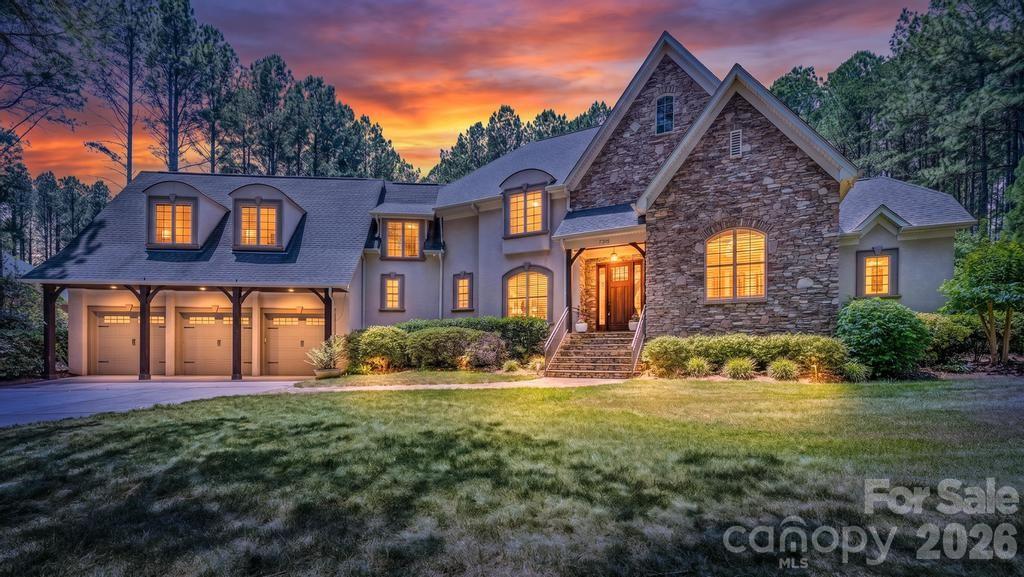 Perfectly positioned on a private homesite within an exclusive gated section of Pebble Bay, this exceptional custom residence delivers an unmatched blend of elegance, craftsmanship, and resort-style outdoor living. Built by renowned Kimberly James Construction, this meticulously maintained hard stucco-and-stone estate showcases the quality finishes and thoughtful upgrades today’s discerning buyers seek.Designed for both everyday living and effortless entertaining, the thoughtfully crafted open floor plan features a dramatic two-story great room, 10-foot ceilings on the main level, 9-foot ceilings upstairs, 8-foot doors, rich heavy moldings, tray ceilings, vaulted ceilings with exposed wood beams, and stunning American cherry hardwood floors throughout the main living spaces.At the heart of the home, the chef’s kitchen was designed to impress, featuring an oversized island with breakfast bar, Thermador 5-burner gas cooktop with hood vent, stainless steel appliances, timeless cabinetry, quartz countertops, prep sink, and two spacious pantries offering exceptional storage and functionality.The luxurious main-level primary suite serves as a private retreat, complete with a spa-inspired bath featuring a soaking tub, oversized tile shower with rain and body spray heads, exotic granite countertops, and generous dual walk-in closets. A spacious private office with custom built-ins provides the perfect work-from-home setting.Upstairs, each guest bedroom enjoys its own beautifully appointed en-suite bath, offering privacy and comfort for family and guests alike. The versatile bonus/media/billiard room with wet bar, exotic granite countertop, and full bath offers endless flexibility and could easily serve as a fourth bedroom.Step outdoors and discover your own private resort. The fenced backyard oasis is anchored by a stunning vaulted tongue-and-groove pavilion and fully equipped outdoor kitchen featuring a built-in gas grill, side burner, stainless refrigeration, and generous prep space. Thoughtfully designed hardscaping surrounds the spectacular Gunite in-ground pool, creating the perfect setting for entertaining or quiet relaxation.Combine all of this with low county taxes, the privacy and security of a gated community, and the sought-after lifestyle Pebble Bay is known for, and the value is truly exceptional.  A gated boat storage, community boat ramp & day slips make this the perfect Lake Norman destination!Your private Lake Norman retreat awaits. Don't miss this exceptional beauty which is BACK ON THE MARKET...with absolutly no fault of the seller. No inspections done.