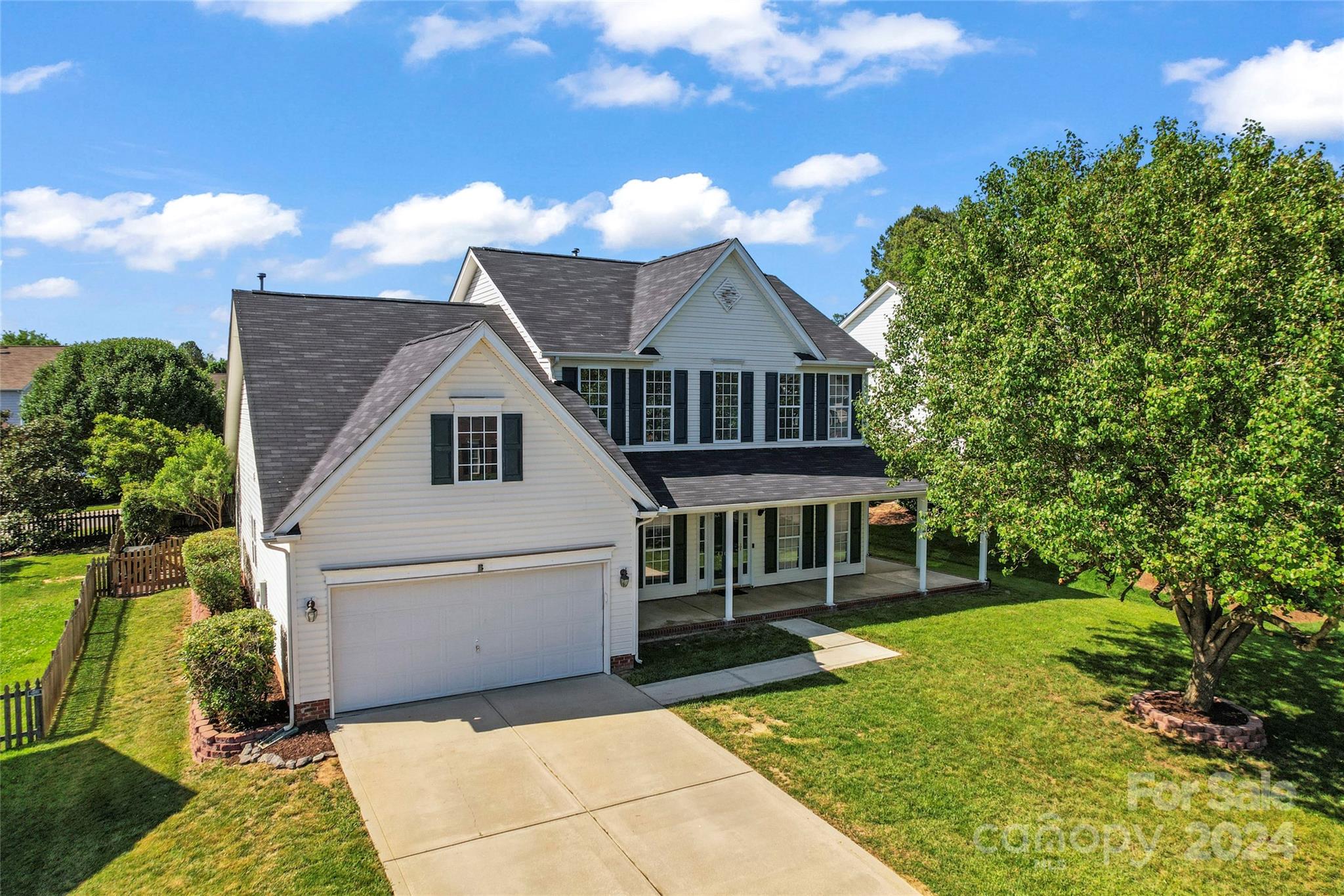 Welcome to this 4 bed, 2.5 bath, single-family home on a cul-de-sac lot in desirable Waterstone neighborhood. You'll be captivated by the pride of ownership showcased by the owner who has meticulously maintained this residence throughout the years, with many updates, including recently installed LVP flooring, and carpet, roof, both HVACs and kitchen appliances which are 2020 or newer. Enjoy a large primary bedroom with an updated, modern bathroom on the first floor plus dedicated spaces for an office and formal dining room. Upstairs lie three more bedrooms. Additionally, the open concept kitchen leads to an airy, two story living space which enjoys incredible natural light. Outside, you'll be enchanted by a private, manageable backyard that's a short walk to the community pool. With easy access to I-77 and award-winning Fort Mill schools, this home is central to many of life's daily needs.