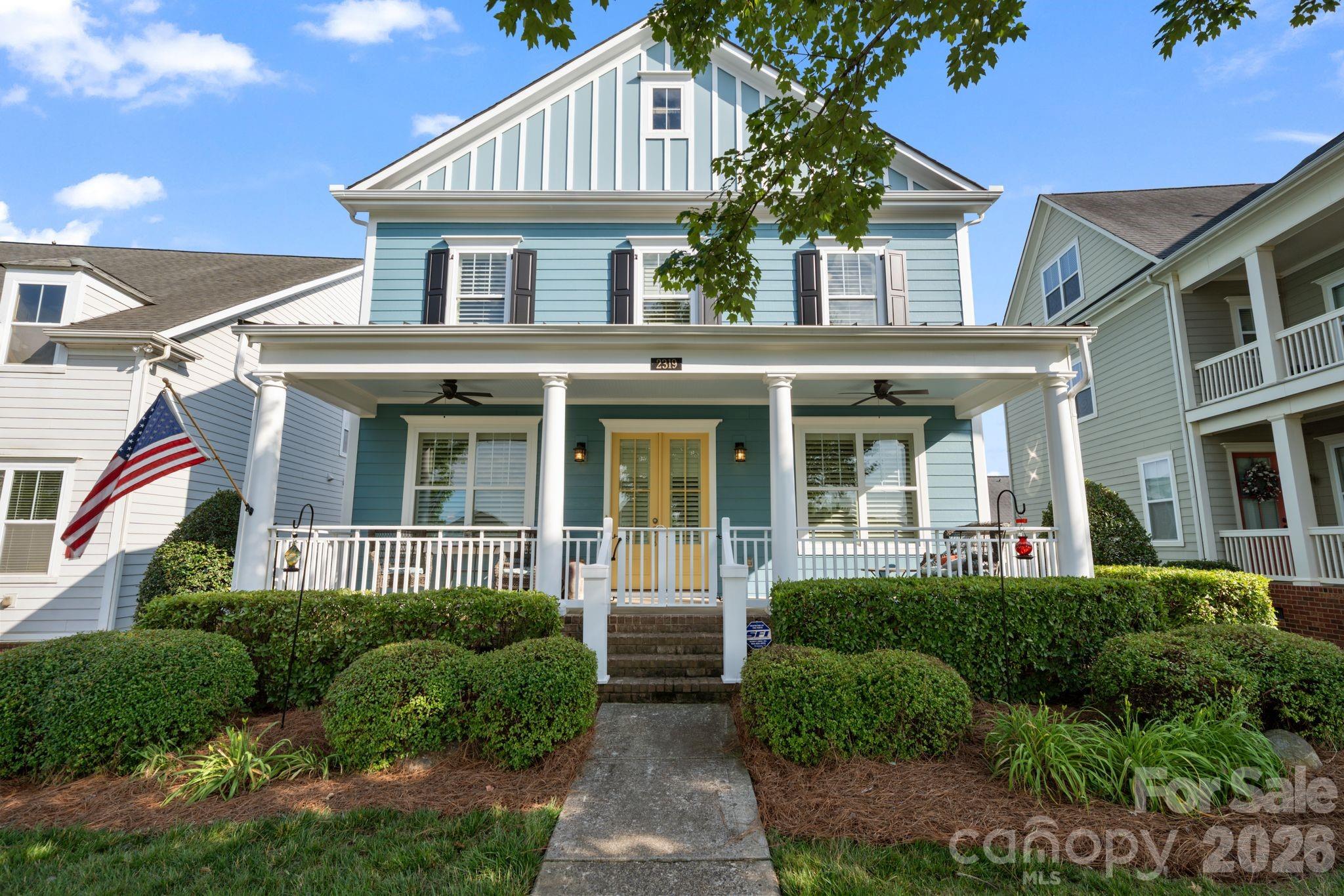 The greatest luxury isn’t always more square footage—it’s having a place for everything and 3,000 square feet. Thoughtfully designed with flexibility in mind, this Pineville home offers the spaces today’s buyers are truly searching for.

The home Features: 4 bedrooms, a dedicated home office, two separate living spaces, a full bathroom on the main and optional bedroom, second floor bedrooms and baths, laundry, primary bedroom with oversized walk-in closets, and a third-floor bonus room currently used as a movie room. This home provides ENDLESS OPTIONS for the way you live. Whether you need additional workspace, playroom, media room, fitness area, guest suite, or even a potential fifth bedroom, this floor plan easily adapts to your needs.This home's favorite feature is its expansive front porch with fans overlooking the view of the large neighborhood green space.

At the center of the home is an oversized kitchen designed for gathering, complete with abundant cabinetry, generous prep space, a butler’s pantry, and a wine fridge that makes entertaining effortless. The open flow between the kitchen and living areas creates a welcoming atmosphere while still offering multiple spaces throughout the home for everyone to spread out and enjoy by themselves.

Enjoy the exceptional outdoor living space with this home's oversized front porch and back porch for morning coffee, family gatherings, and evenings spent outside.

The detached garage offers even more opportunity, featuring unfinished space above that’s ready for your vision—whether it’s a future guest suite, home gym, studio, office, recreation room, or additional storage.

Located in the heart of Pineville with convenient access to Charlotte, Ballantyne, shopping, dining, and major commuter routes, this home combines warmth, functionality, and future potential in a way that’s hard to find. If you’ve been looking for a home with room to grow, room to gather, and room for everyone to have their own space, this is it.

***Fun Fact: Walking trail from neighborhood TO DOWNTOWN Pineville! There are (2) community pools (1 NC & 1 SC side, HOA dues covers access to both)
