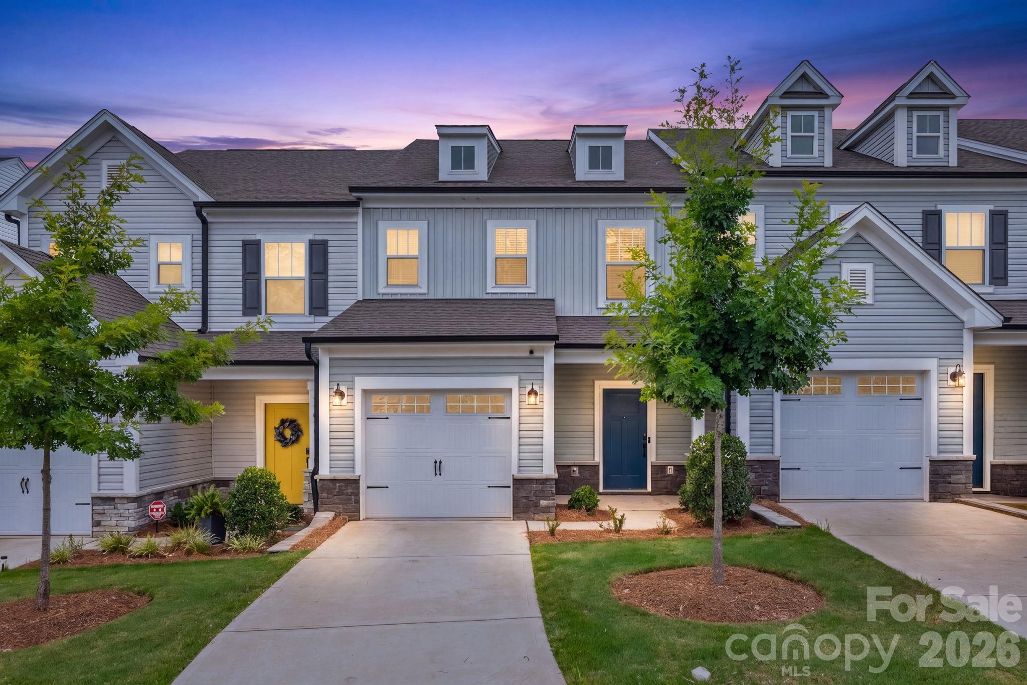 Welcome to this beautifully maintained 2023 townhome offering the perfect blend of modern style, comfort, and convenience. With 3 bedrooms, 2.5 bathrooms, and 1,797 square feet of thoughtfully designed living space, this move-in-ready home offers all the benefits of newer construction without the wait.

The open-concept main level is perfect for everyday living and entertaining, featuring quartz countertops, modern cabinetry, a large center island with bar seating, stainless steel appliances, a stainless farmhouse sink, garbage disposal, and abundant storage. The home includes 2-inch window blinds, the refrigerator, washer, and dryer—valuable extras that convey with the sale, making this home truly move-in ready.

Upstairs, the spacious primary suite provides a relaxing retreat, while two additional bedrooms offer flexibility for guests, a home office, fitness room, or playroom. A conveniently located second-floor laundry room adds everyday convenience.

Enjoy relaxing on the private rear patio, plus the convenience of an attached garage and driveway parking. Located just minutes from shopping, dining, major highways, and Charlotte Douglas International Airport, this home offers exceptional convenience in one of Charlotte's fastest-growing areas.

For added peace of mind, the seller is providing a one-year home warranty, the remaining builder structural warranty (per builder guidelines), a pre-listing home inspection, completed agreed-upon repairs, and a recent HVAC service.  As an added bonus, the dining table and six matching chairs may remain with the home at no additional cost to the buyer, if desired.

Qualified buyers may also have access to special financing opportunities that could make homeownership even more affordable. Contact your REALTOR® or lender for details.