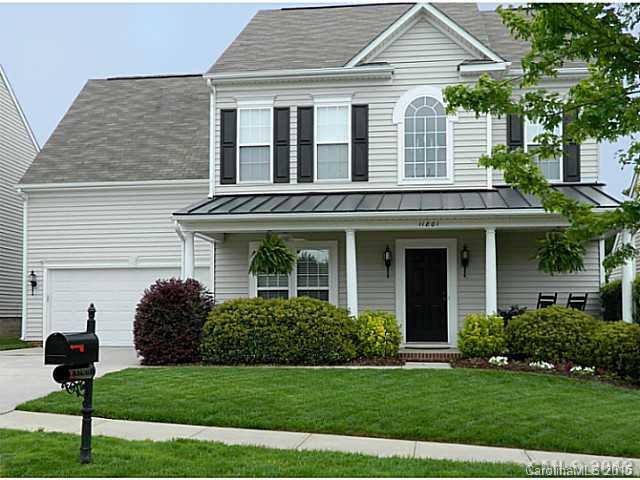 Fabulous neighborhood, house and area. All the benefits of Ballentyne area plus great schools too!! Well planned kitchen with upscale cabinets, stainless steel appliances, glass tile backsplash, tile flooring & corian counters. Huge master with trey ceiling, his and hers walk-in closets. Stunning master bath with tile floors, deep soaking tub, shower and linen closet. Nice park for kids or for picnics. Sports field for various activities. Beautifully landscaped yard w/custom landscape lighting.