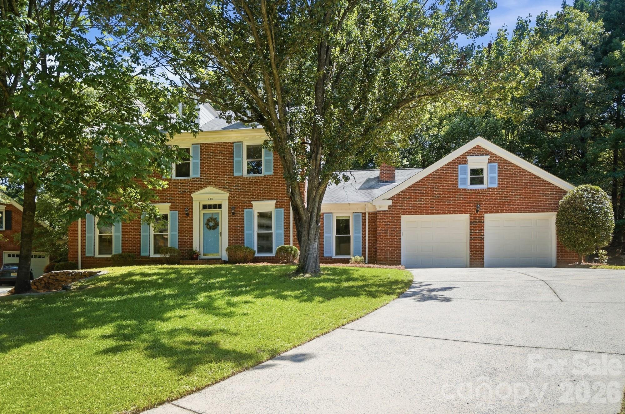 Welcome home to this beautifully refreshed 4 bedroom home, tucked away on a quiet cul-de-sac in the back of the neighborhood!

Move-in ready with thoughtful updates throughout, this home features fresh interior paint, newly painted kitchen and bathroom cabinets with updated hardware, brand-new carpet in the upstairs bedrooms, and fresh granite countertops in the kitchen and primary bathroom. New sinks, faucets, plumbing fixtures, lighting, and mirrors add a modern, polished touch. Windows were replaced in 2024 with all new blinds installed. A new electrical panel and range oven/hood installed in June, 2026.

Inside, you'll find spacious living areas designed for both everyday living and entertaining, including a formal living room, dining room, and a cozy family room with a fireplace—perfect for chilly winter evenings.

The kitchen offers abundant cabinet space, a center island, a walk-in pantry, and a sunny breakfast nook with a built-in bench. Large windows overlook the backyard patio, creating the perfect spot to enjoy your morning coffee while watching birds and the neighborhood's frequent deer visitors.

Upstairs, the expansive primary suite features a walk-in closet and a beautifully refreshed ensuite bathroom complete with a garden tub, separate tiled shower, new granite countertop, sink, faucet, lighting, mirror, and hardware. Three additional bedrooms and a full hall bath provide plenty of space for family, guests, or a home office.

The oversized 2-car garage offers an impressive 737 square feet, providing ample room for vehicles, storage, hobbies, or a workshop.

The location is hard to beat! Zoned for highly rated Charlotte schools, including Elizabeth Lane Elementary and Providence High School, the neighborhood features walking trails that lead directly to the elementary school. Enjoy being just minutes from downtown Matthews, the Arboretum, shopping, dining, and everyday conveniences, with Uptown Charlotte only about a 20-minute drive away.

Don't miss the opportunity to make this beautifully updated home your own. Schedule your showing today!