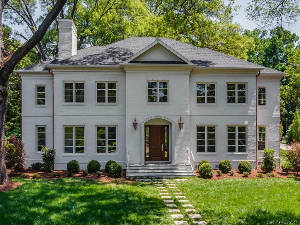 Gorgeous new construction on premier Myers Park street, offering all the modern amenities. Gourmet kitchen w high-end appliances, center island & pantry. 1st flr master suite his/her closets & large bath. Formal living & dining, 2 powder rms & office also on main. 5 bedrooms up, all w private baths en suite, & bonus/rec room w wet bar. Laundry on 2nd. 2-car attached garage, private terrace in back of home. Flat lot w mature trees. Listing agent is partial owner.