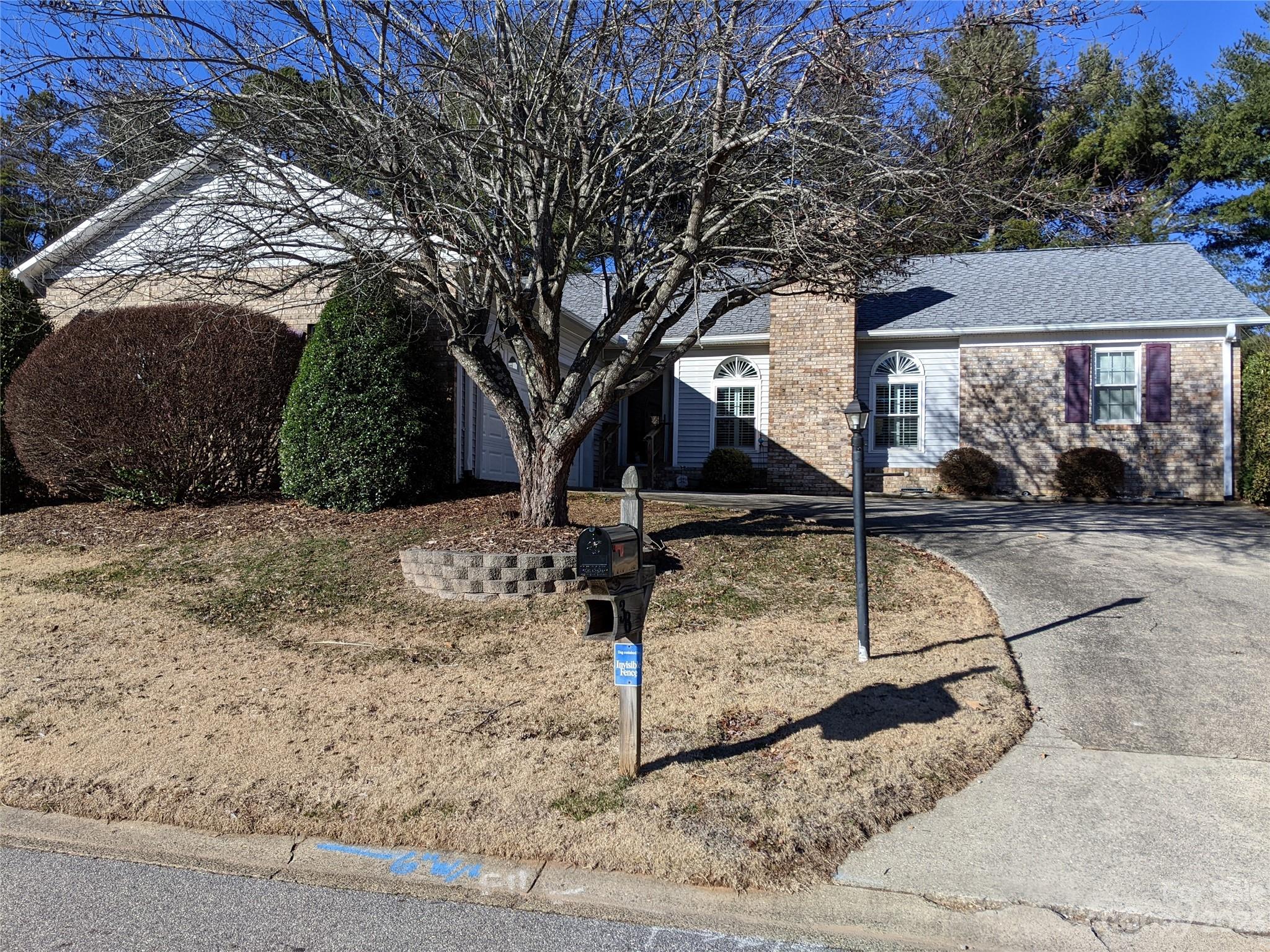 Popular Park Avenue in South Asheville! Equidistant to downtown Asheville and the Asheville regional airport. Well maintained one level home. Large open living and dining areas with skylights. Cozy eat-in kitchen with updates. Primary suite has walk-in closet and large bath with whirlpool tub and separate shower. 2nd BR features a nicely finished built-in for sewing or crafts (can be removed but fits well in room). 3rd BR is ideal for guest or office space. Rear sun room is finished but UNHEATED, and adjoins open deck, overlooking lovely level back yard. Attached 2 car garage with cedar lined closet and storage shelving. Mature landscaping abounds. Laurel, evergreen, burning bush, and crepe myrtle. Neighborhood amenities include clubhouse with great room, kitchen and bathrooms, outdoor heated swimming pool, and tennis court equipped with pickleball lines and an adjustable basketball goal. Hard to find one level home in move-in condition near the affordable median home-sold price level.