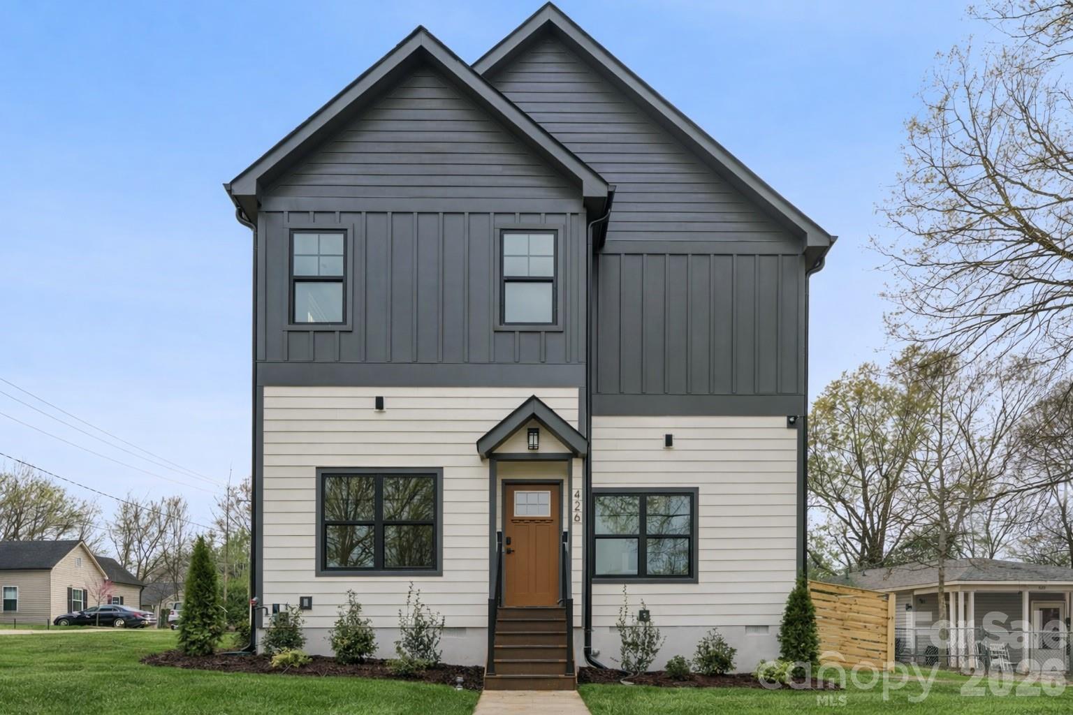 Discover modern living in this brand-new construction townhome with no HOA, featuring 4 spacious bedrooms and 3.5 beautifully designed bathrooms. Thoughtfully crafted with high-end finishes and an open-concept layout, this home offers the perfect blend of style and functionality. The main living area is filled with natural light and flows seamlessly into a sleek, contemporary kitchen—ideal for entertaining or everyday living. Attached 2 car garage A luxurious primary suite provides a private retreat with a spa-inspired bathroom, while additional bedrooms offer flexibility for guests, a home office, or growing households.All bedrooms have attached bathrooms. EV charging outlet in garage.  Just short walk to Optimist Hall, you’ll enjoy easy access to some of the area’s best dining, shopping, breweries, LYNX Light rail and entertainment options, all while being tucked into a desirable neighborhood setting. This home is the perfect combination of comfort, convenience, and modern design.
RATE HAS BEEN LOCKED AT 5.5% FOR THIS PROPERTY. FOR MORE INFORMATION CONTACT LISTING AGENT.