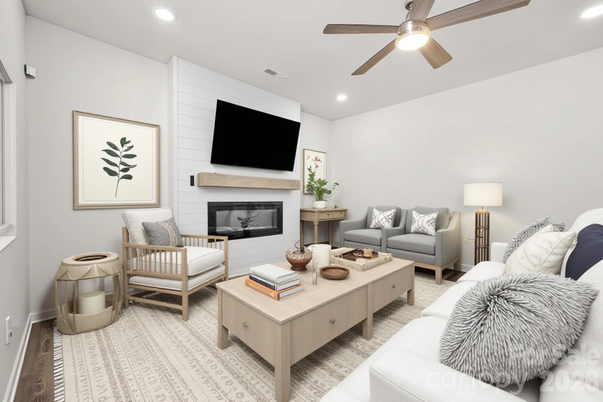 Built in 2022, this 3-bedroom, 2.5-bath home offers a flexible floor plan with a main-level flex space and an upstairs loft. The kitchen features granite countertops and a gas range and opens to the living room with an electric wall fireplace. The spacious primary suite provides a comfortable retreat at the end of the day.

Step outside to a large, level backyard that backs to woods, offering a private setting for relaxing or entertaining.

Located just minutes from Allison Creek boat ramp and docks and less than 2 miles from Allison Creek Park, you'll enjoy easy access to boating, fishing, kayaking, hiking, and more. If you're looking for a newer home with a private backyard and convenient access to Lake Wylie recreation, this one is a must-see.

Ring doorbell, exterior security cameras, and security system will remain.