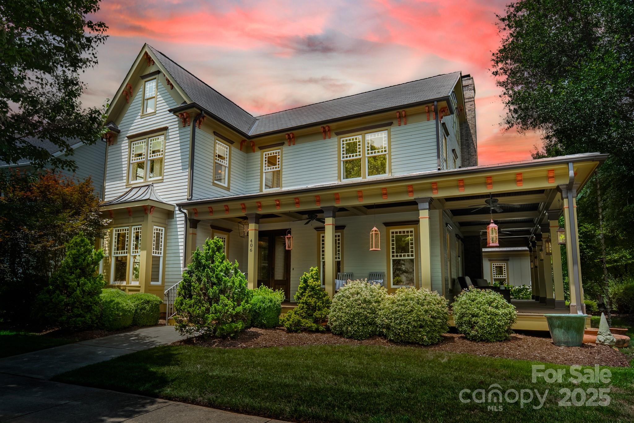 Welcome to 406 Bull Finch Bend—a true Victorian-inspired masterpiece where timeless elegance meets modern southern charm! Thoughtfully designed to echo the craftsmanship of historic period homes, this one-of-a-kind gem features Spanish Cedar front doors, 10' pine floors, coffered ceilings, and a stunning brick fireplace. Soak in the character with a clawfoot tub, deep porches, and rich architectural details throughout. Enjoy lazy afternoons on the wraparound porch or unwind in your private backyard oasis with a heated saltwater pool and gazebo. This home is a rare blend of luxury, charm, and comfort!