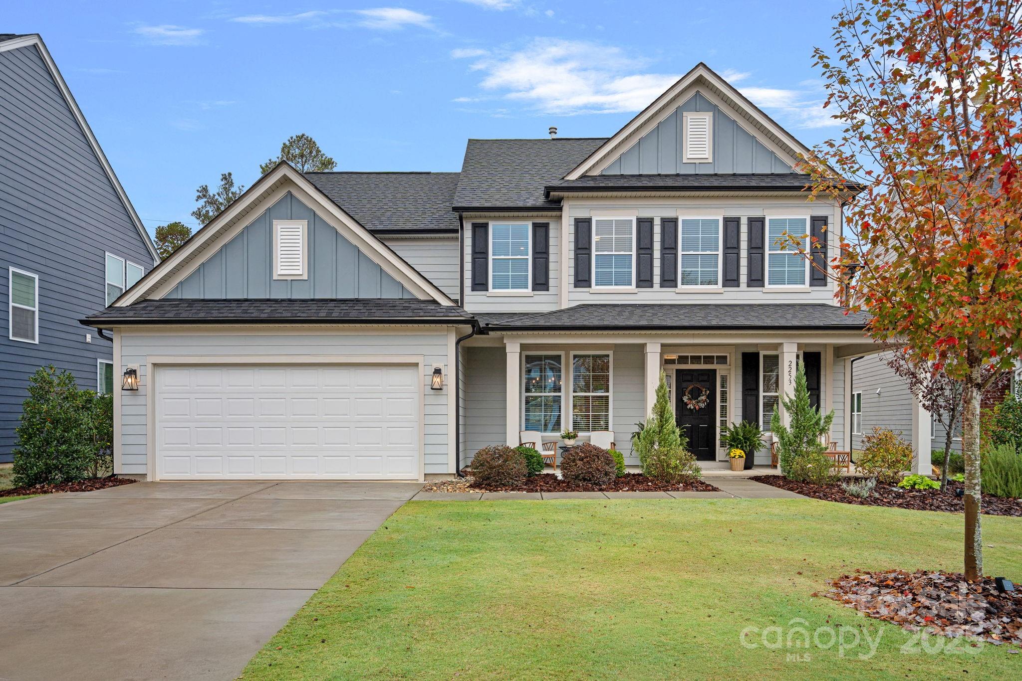 STUNNING Cul-de-Sac Home in one of Fort Mill’s most sought-after communities—Masons Bend., located along the Catawba River just south of Charlotte. Built in 2021, this beatuifully designed 4BR/3BA Home offers comfort and functionality in a bright, open floor plan with designer finishes, custom built-ins and upgraded Light fixtures throughout. All of this on a landscaped Fully Fenced Level lot. The main level features a Guest suite with FULL bath, Formal dining, light-filled breakfast area and a spacious family room with custom built-in cabinetry. The focal point of the home is the GORGEOUS gourmet kitchen: includes a 5-burner gas cooktop with wall-mounted pot filler, wall oven, expansive island with farm sink graced with fabulous lighting, quartz countertops, white tile backsplash, walk-in pantry and new cabinet hardware. Upstairs, the luxurious Primary suite feels like a retreat with spa-like bath, dual vanities, glass enclosed shower, modern finishes and OVERSIZED walk-in closet with custom shelving. Two additional bedrooms, a full bath, and a loft/bonus room provide plenty of space for family and guests. Enjoy outdoor living on the stamped concrete patio that overlooks community green space. The 2-car garage offers built-ins and separate door with an expanded driveway to provide ample parking to complete this exceptional home. Masons Bend residents enjoy amenities including a clubhouse, pool, playgrounds, fitness center, and access to the Catawba River with kayak/canoe launch and the Carolina Thread Trail for hiking and biking. Top-rated Fort Mill schools—like Kings Town Elementary—located within the community. Conveniently located near shopping, dining, and Uptown Charlotte, this home offers the best of luxury living in a vibrant community. Golf carts are welcome and the preferred transportation to school and amenities.