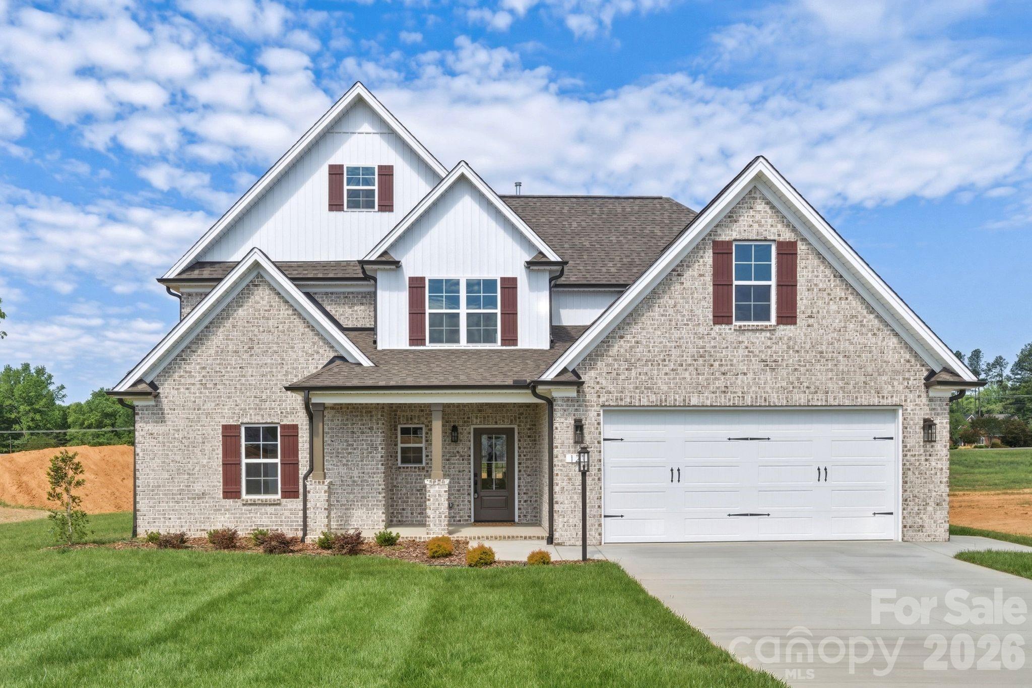 Berrier Farms is now offering $10,000 in closing costs or upgrades! The Stratford offers SUPERIOR CONSTRUCTION w ALL BRICK exterior featuring sleek MOODY accents and designer brick columns! Custom shutters, front door w premium hardware & coach lights create exceptional curb appeal. DESIGNER INTERIORS showcase hardwood flooring flowing through foyer, family room, & dining area. Painted wainscoting in the dining room adds elegance; board & batten Fireplace w floating mantle anchors the family room. Custom built-ins complete the main level; KITCHEN features premium countertops, custom cabinetry, custom backsplash, & stainless steel appliances. LUXURIOUS BATHS include custom vanities, premium tile throughout, and spa-inspired showers w designer tile. Primary suite features custom vanity lighting & ceiling fan. Covered back porch w outdoor fan & coach lighting, & quality finishes throughout. Low HOA, Friedberg/Oak Grove Schools.