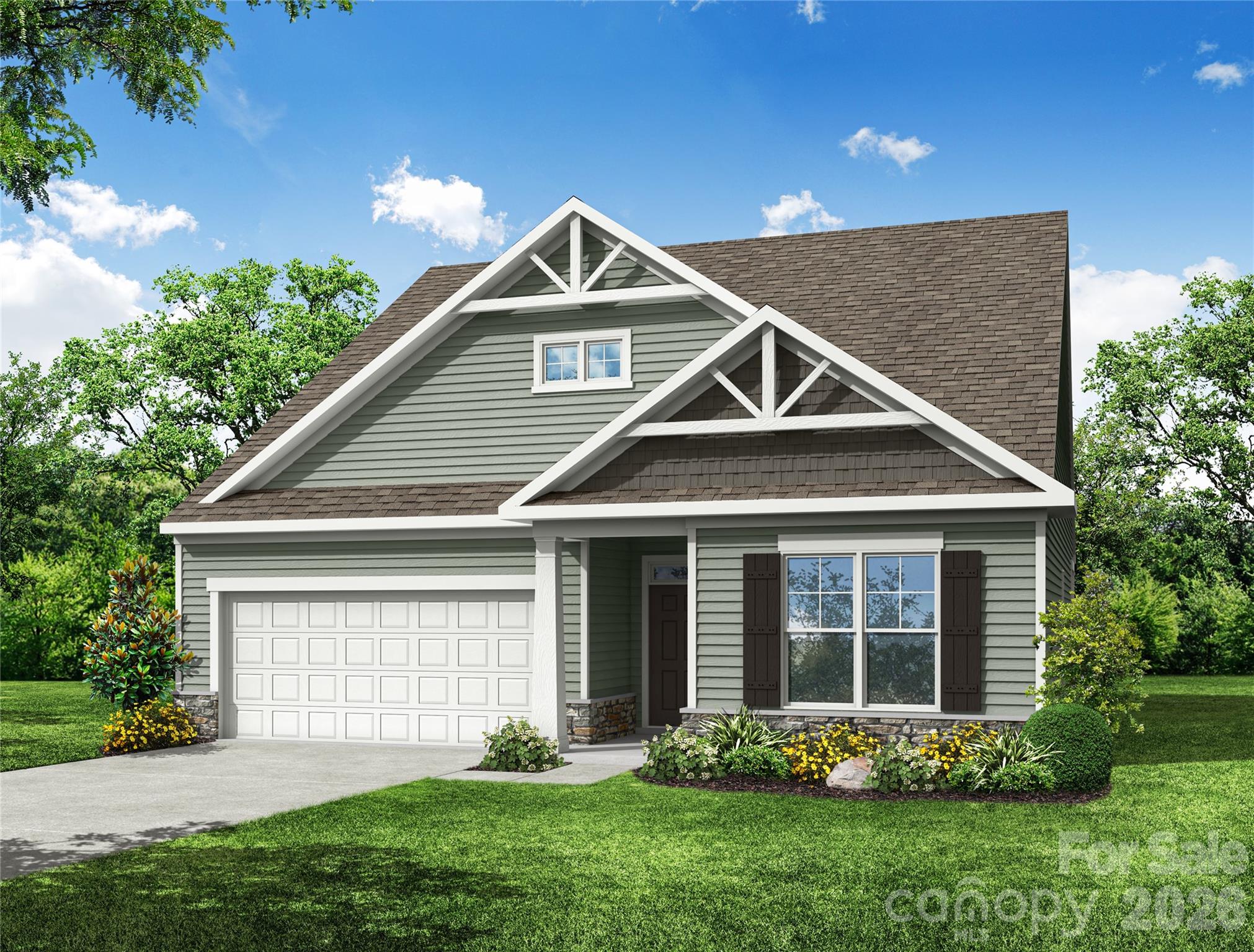 Welcome to new construction near the scenic Catawba River in Rock Hill! THIS IS A PROPOSED LISTING FOR A TO-BE-BUILT HOME. The Fenwick is a ranch-style home that offers 3 bedrooms, 2 full baths, and more than 1,700 square feet of living space. The primary suite includes a large walk-in closet, a shower, and double-bowl vanity. Two other bedrooms and a full bath with tub/shower combo are also included. The open, main living area has the spacious family room, kitchen with an island, and breakfast area that walks out to the rear covered porch. The laundry room and mud room are at the garage entry. Structural options include adding a second floor with two bedrooms, a loft, a full bath, and unfinished storage. Different elevations and many design options are available for you to complete your dream home. Visit today and find out more!