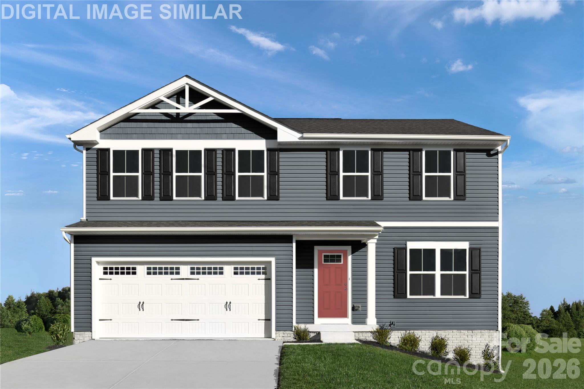 Home qualifies for USDA Financing. Own your dream home just 2 miles from I-485 and I-85, near Charlotte Douglas Airport, Uptown, the Whitewater Center and Catawba River District. This peaceful community offers the perfect blend of convenience and tranquility - ideal for play, pets, and evenings around a firepit Enjoy move-in ready comfort with included stainless steel appliances, granite kitchen countertops, washer, and dryer. Relax on an optional covered porch, perfect for morning coffee or sunset chats. Inside, a spacious 4-bedroom home features an open Great Room, large kitchen with island, flex room and upstairs laundry. Walk-in closets, a cozy nook, and thoughtful details throughout make this home truly special. To be built. Primary residence or smart investment. Photos are for illustrative purposes.