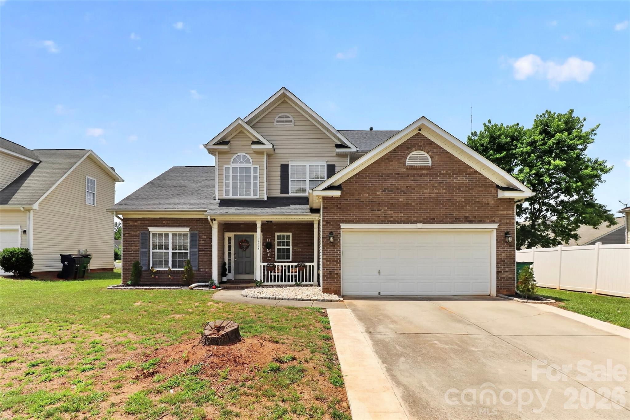 Welcome home to this beautifully maintained 5-bedroom, 3.5-bath home offering a flexible floor plan that's perfect for a variety of living arrangements. One of its standout features is two spacious primary suites, one conveniently located on the main level and another upstairs! Major updates have already been taken care of, with the roof and HVAC system both replaced within the last six years, providing added peace of mind. Step outside to enjoy the extended covered patio, the perfect space for relaxing or entertaining year-round, overlooking the fully fenced backyard that's great for pets, play, or outdoor gatherings. Neighborhood pool & playgrounds. Conveniently located with easy access to I-485, this home offers a quick commute to Charlotte and surrounding areas.