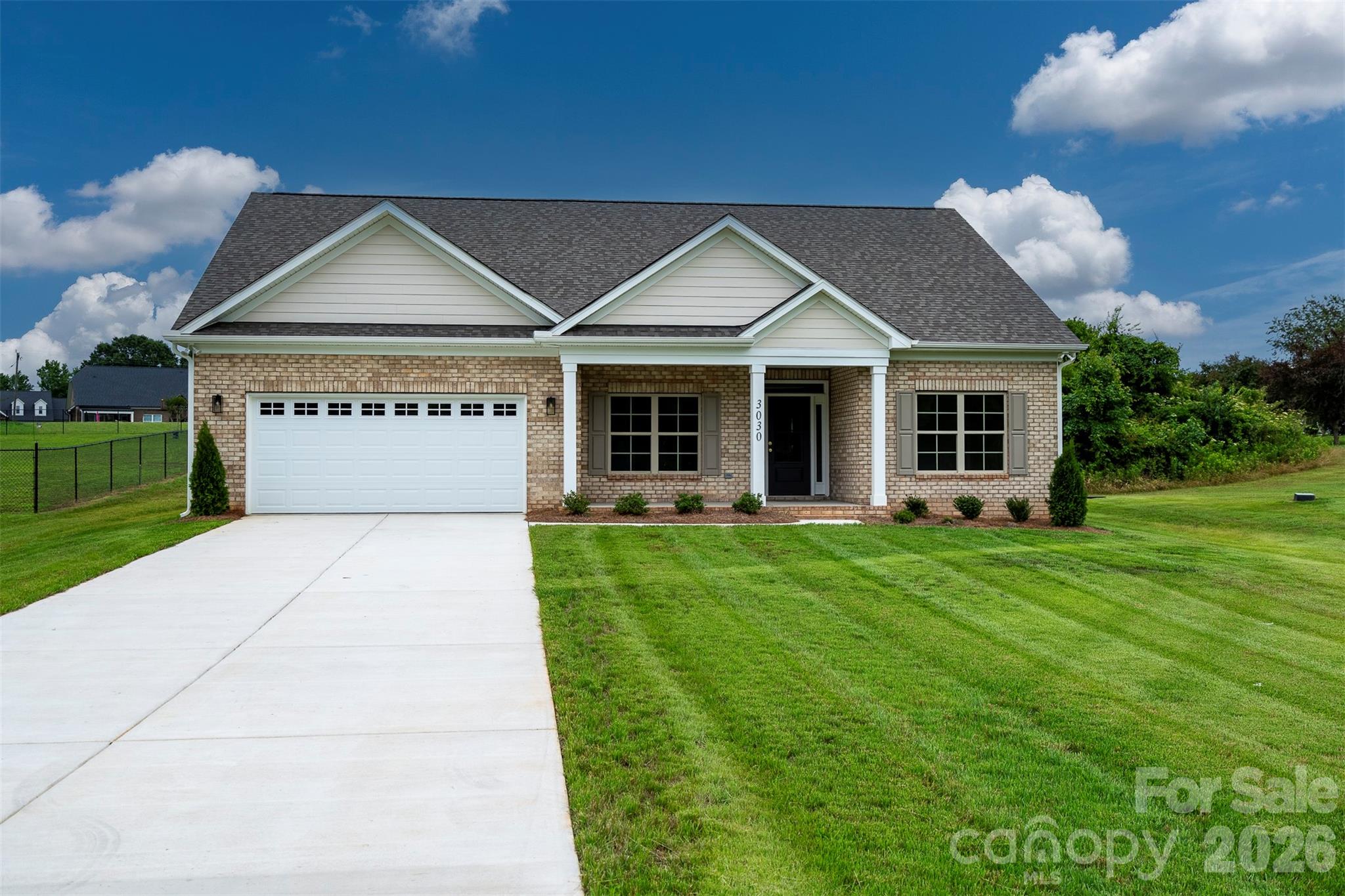 Where other builders pack five houses onto a single acre, we’ve built just one.  Where other builders build the same plan over and over, we customize and make each design unique to the lot & neighborhood.   Welcome to Sabella Estates, a community designed for those who value tranquility over density and craftsmanship over assembly lines.
Nestled on a rare 1-acre lot, our ranch homes are more than just a floor plan; they are a lifestyle statement you won't find anywhere else in this price range.   And a full acre of land gives you room to breathe that nearby "high-density" developments can’t offer.  

This particular home could be called the ranch of your dreams where every custom detail & finish is on full display.   Modern luxury meets everyday functionality in this stunning open concept plan.
The heart of the home is a spacious kitchen with an overabundance of cabinets & countertops.    The Kitchen flows seamlessly into the large family with a large and inviting fireplace or into the dining area with plenty of natural light.    A large, private covered porch awaits your arrival or retreat to a secluded Owners suite thoughtfully tucked away from the guest rooms which features an oversized walk-in shower, large soaking tub and double vanities with quartz countertop plus a large walk in closet.   The home also features many functional items needed for daily living with four storage closets as well as a drop zone located off the garage entry.  
While our homes are priced slightly above the "cookie-cutter" competition, you are comparing ranch construction vs uninspiring 2-story designs.  This investment pays off daily in privacy & luxury which are priceless.   But it also pays off in long-term value for what is surely to be the largest investment in most peoples lives.    Act now to take advantage of $10,000 of builder incentives.   Don't settle for a crowded subdivision. Schedule your private tour today and see why you should trade density for tranquility.   And, see why custom construction & design over mass production might be right for you and your family!