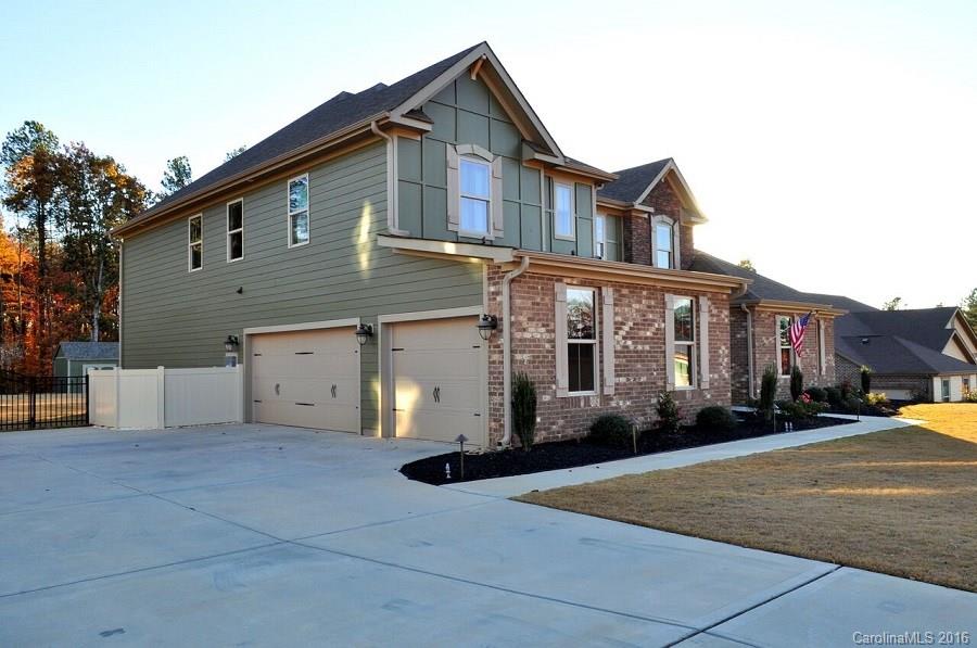Why deal with the stress, hassle & mess of building, when you can own this 2 year new home with tons of upgrades.  2 story Great Rm, Formal DR, Office & Master  with built in closet system on main. Loft/bonus area, 3 beds and 2 baths up . Water Softener System.  Bonus of a rare 3 car garage with tons of storage, .85 acre fenced in partially wooded backyard complete w/outbuilding, professionally landscaped w/ in ground drip irrigation system & outdoor lighting that turns on at dusk.