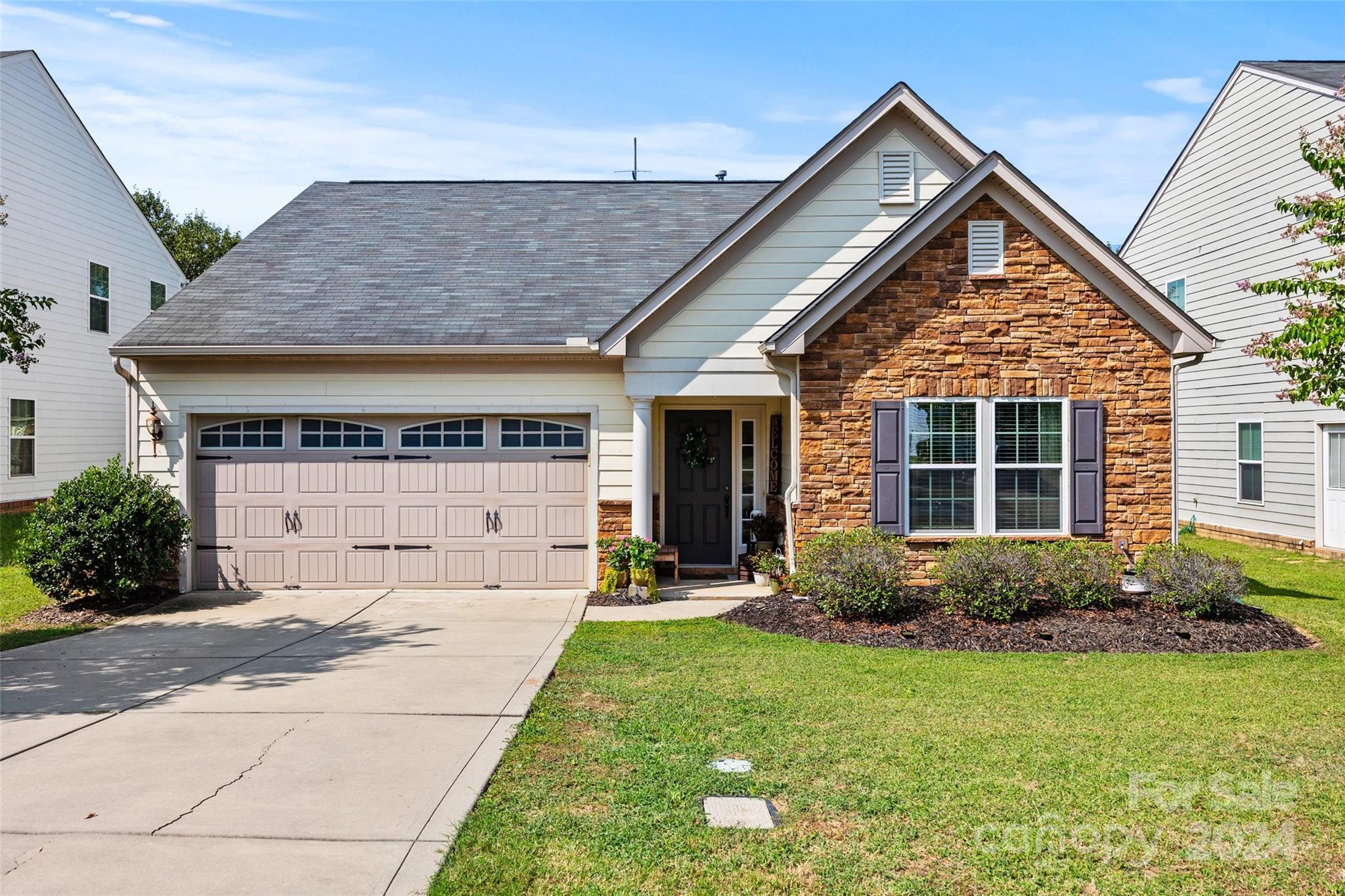 Welcome to this charming 3-bedroom, 2-bath ranch in the sought-after Glendalough community of Indian Trail! The open floor plan features a chef’s kitchen with granite countertops, stainless steel appliances, a breakfast bar island, and a large pantry. The spacious primary suite offers a walk-in closet and serene views of the private backyard, which backs up to a natural area. Enjoy outdoor living in the sunroom or under the pergola in your fenced backyard. Two additional bedrooms provide ample space, and the laundry is conveniently located in the mudroom. Located in the Porter Ridge school district and close to the new bypass, shopping, and dining. Glendalough’s amenities include a community pool, clubhouse, playground, and walking trails. This home offers privacy, comfort, and convenience in a prime location!